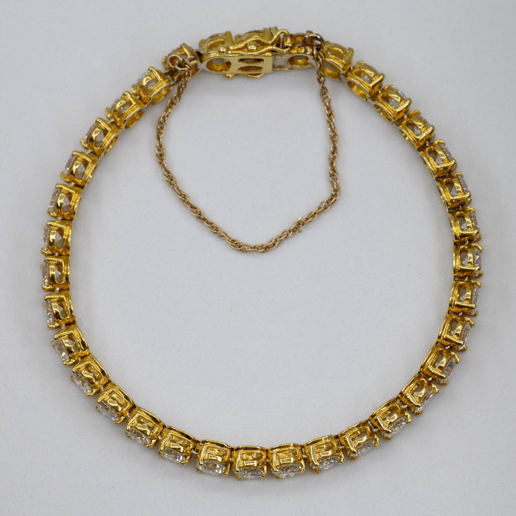 18k Diamond Tennis Bracelet | 9.10ctw | 7" |