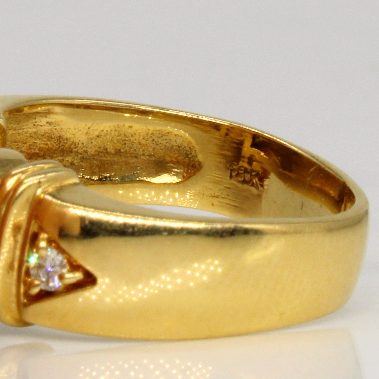 Pearl & Diamond Cocktail Ring | 0.07ctw | SZ 6.25 |