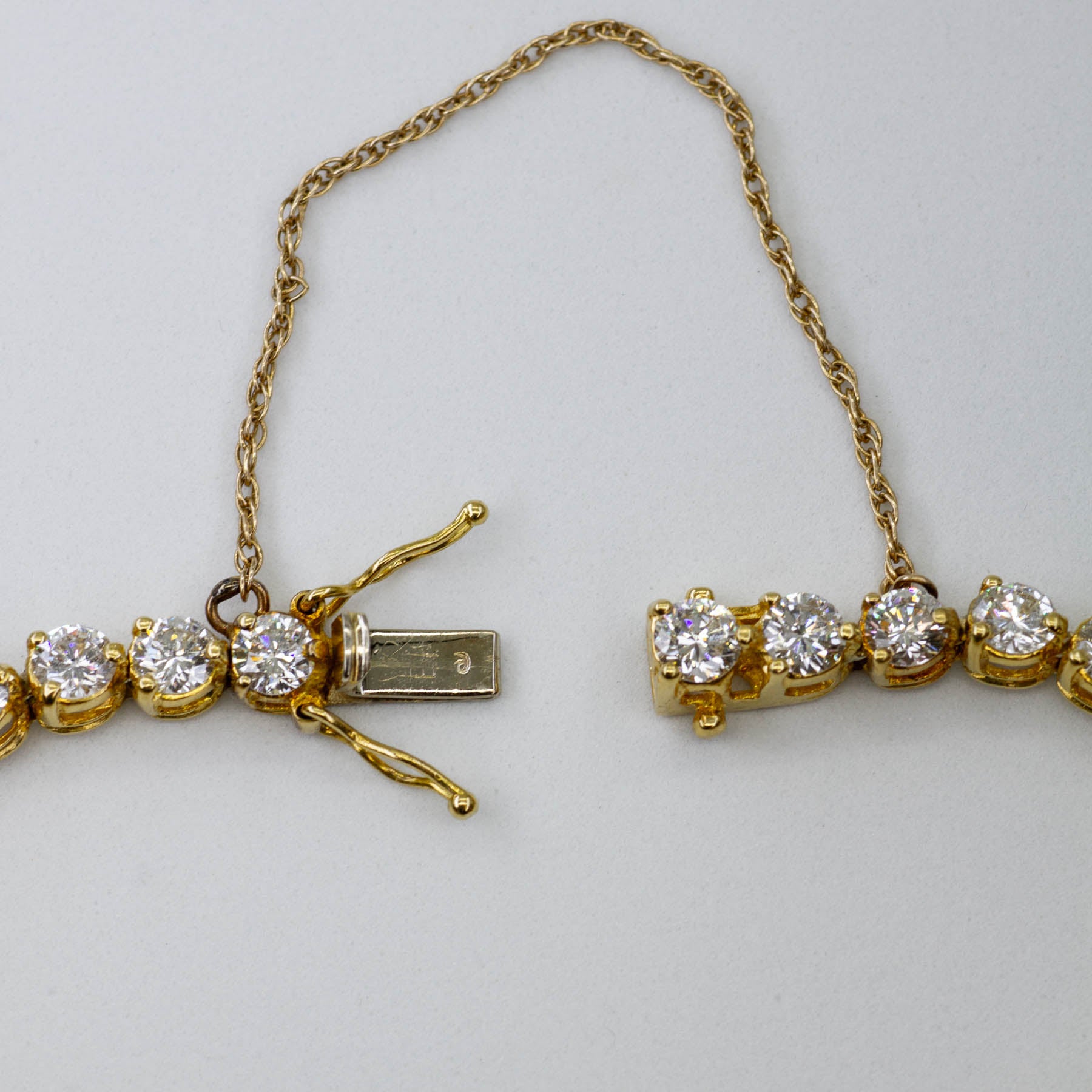 18k Diamond Tennis Bracelet | 9.10ctw | 7" |