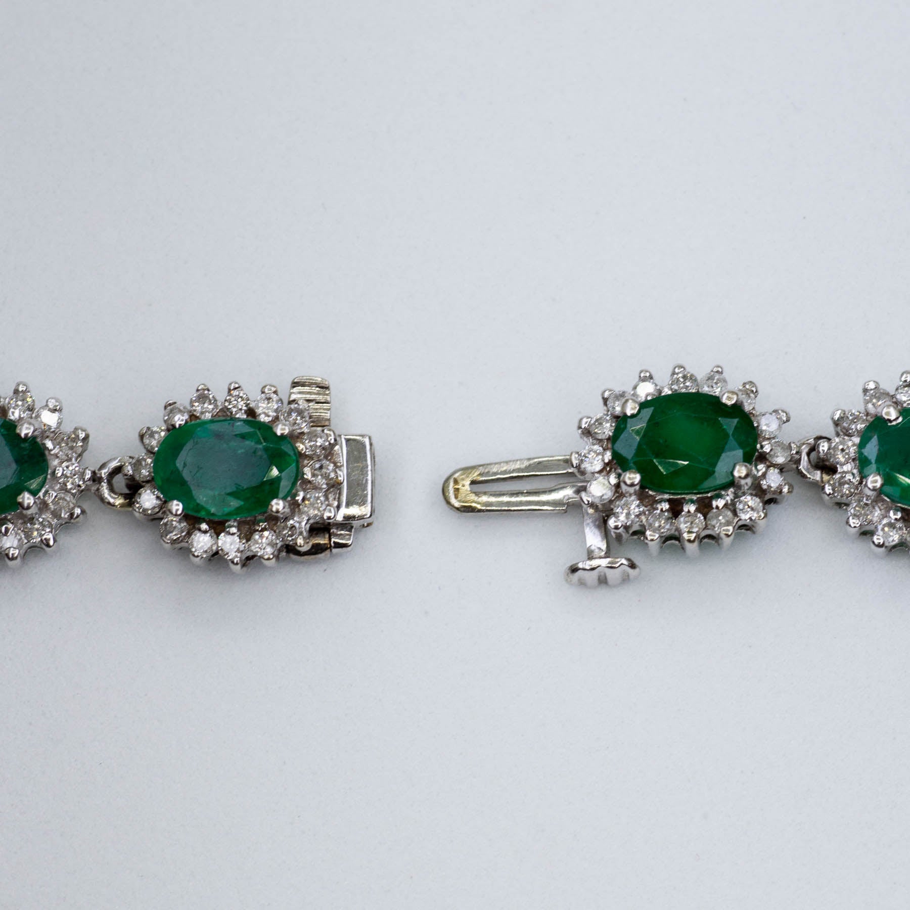 14k Emerald and Diamond Bracelet | 7.50ctw, 2.00ctw | 7" |