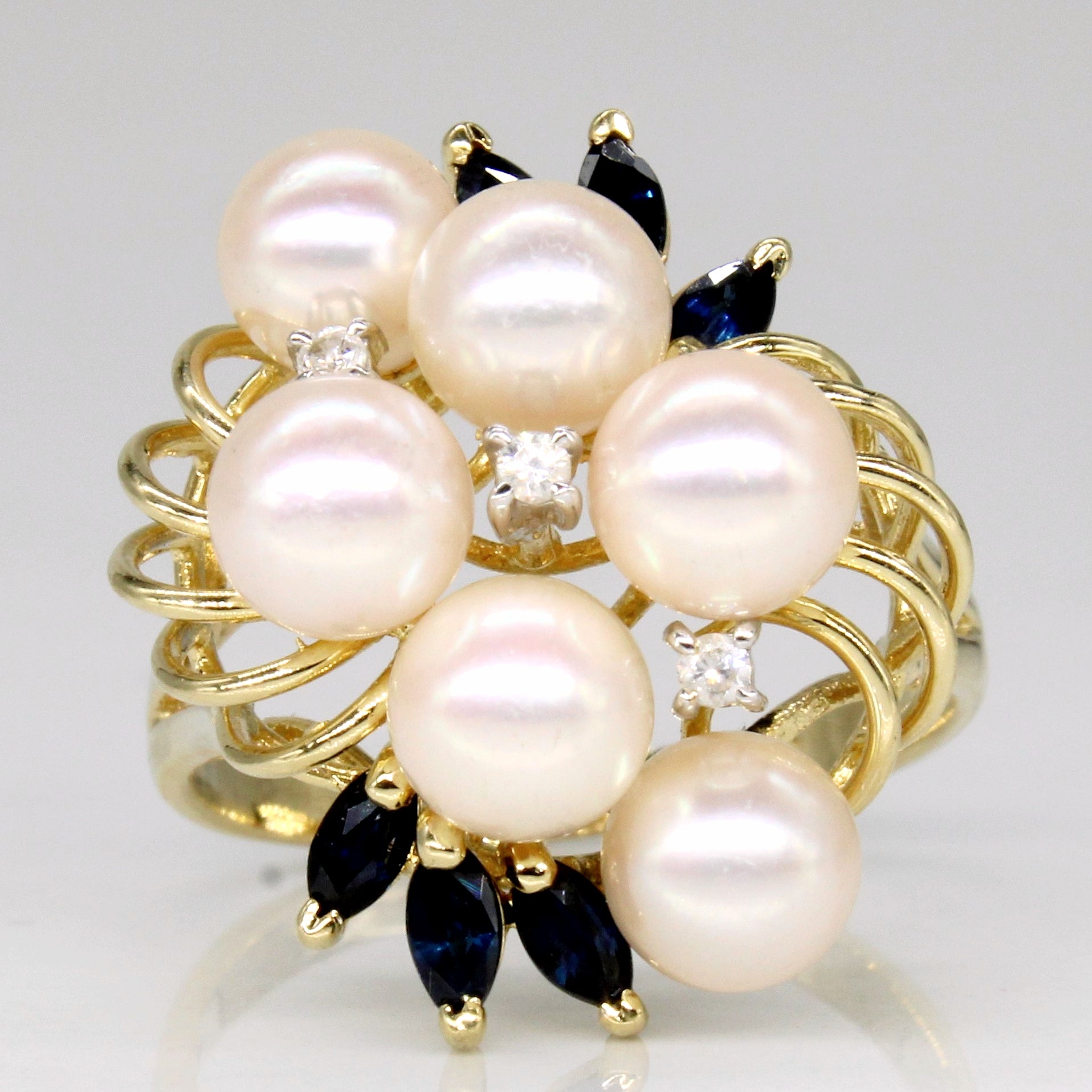 Multi Gem Cocktail Ring | 0.48ctw | SZ 7.5 |
