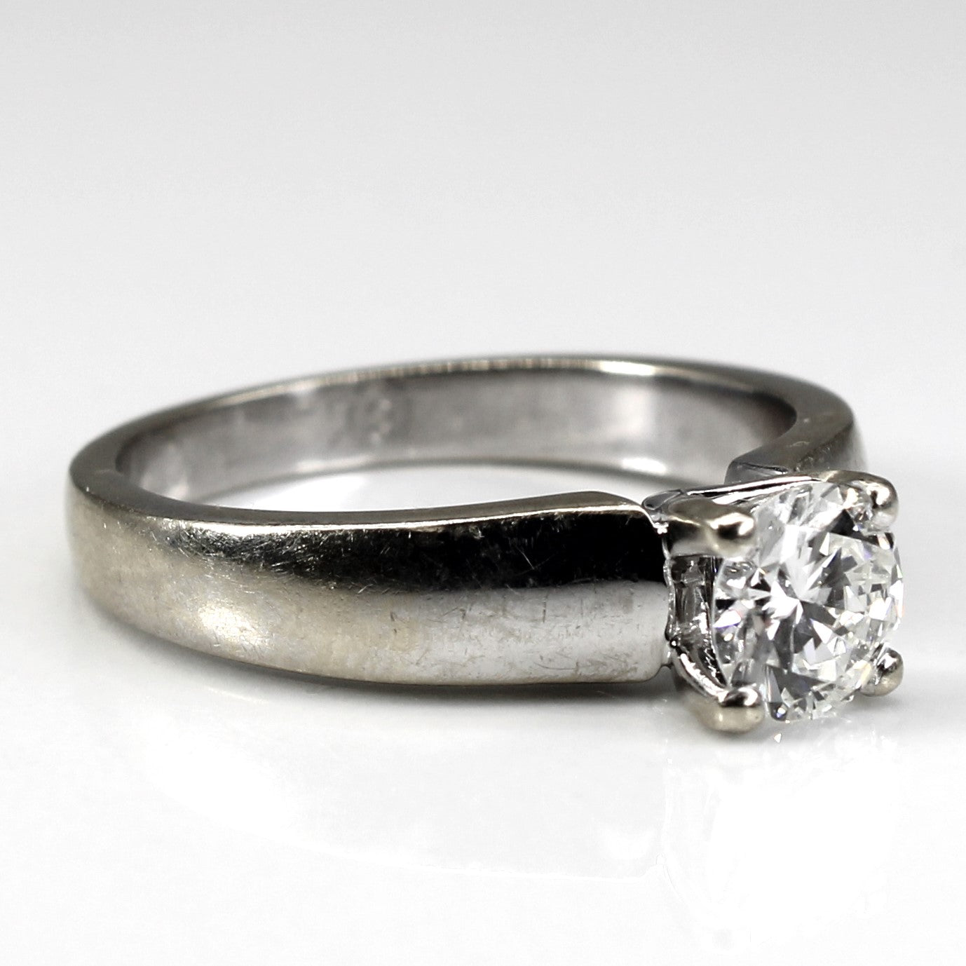 Four Prong Solitaire Diamond Ring | 0.82ct SI1 H | SZ 7.75 |