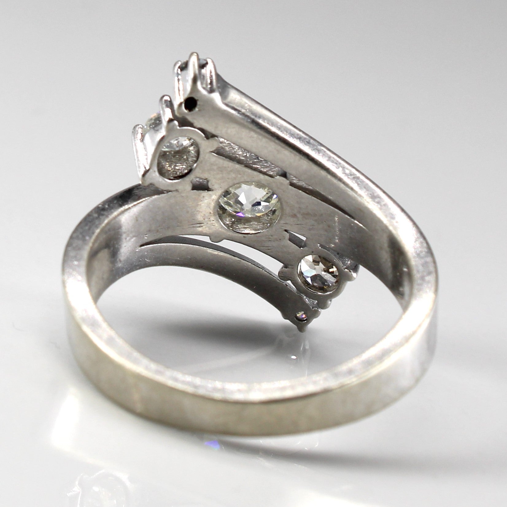 Bypass Diamond Ring | 1.06ctw I1/I2 I/J | SZ 9.75 |