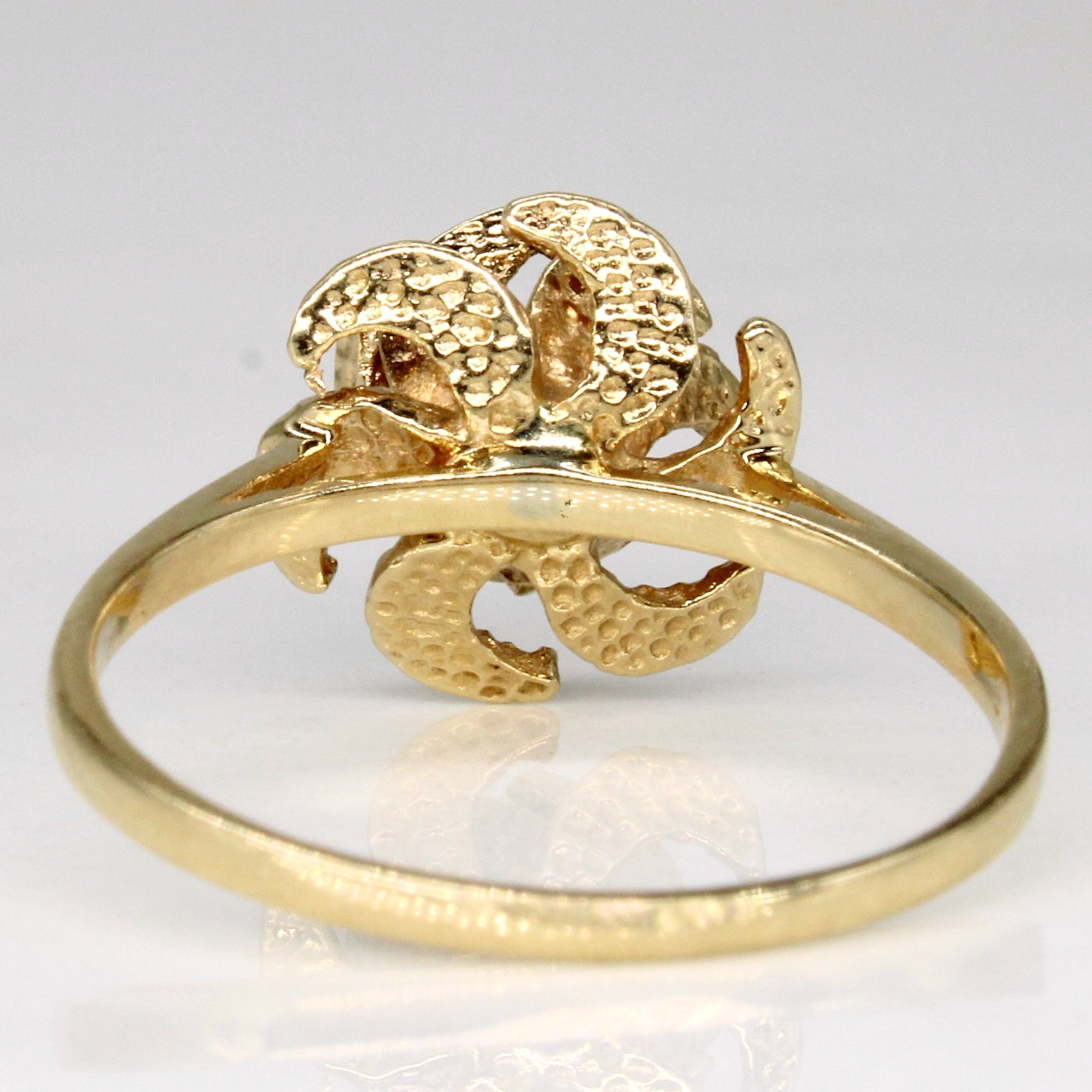Emerald Flower Ring | 0.08ct | SZ 7.5 |