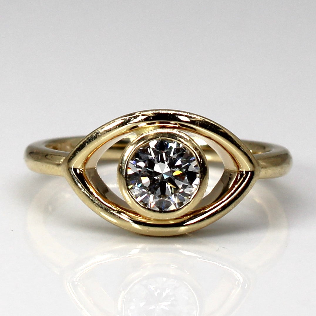 Bague sertie de diamants | 0,65 ct SI2 H/I | Taille 7,5 |