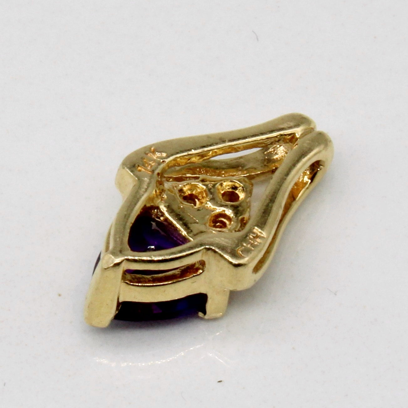 Amethyst & Diamond Pendant | 0.50ct, 0.09ctw |