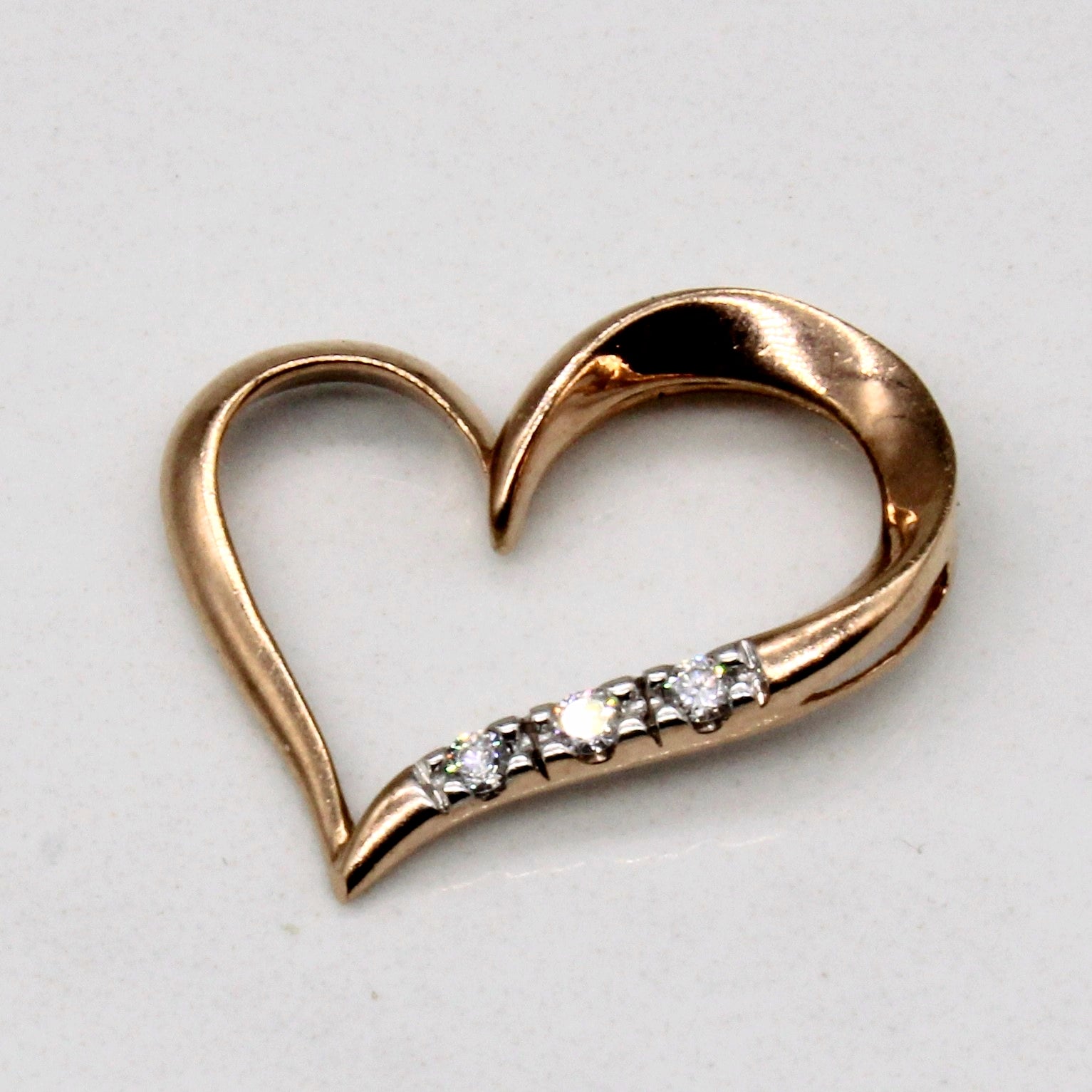 Diamond Heart Pendant | 0.03ctw |