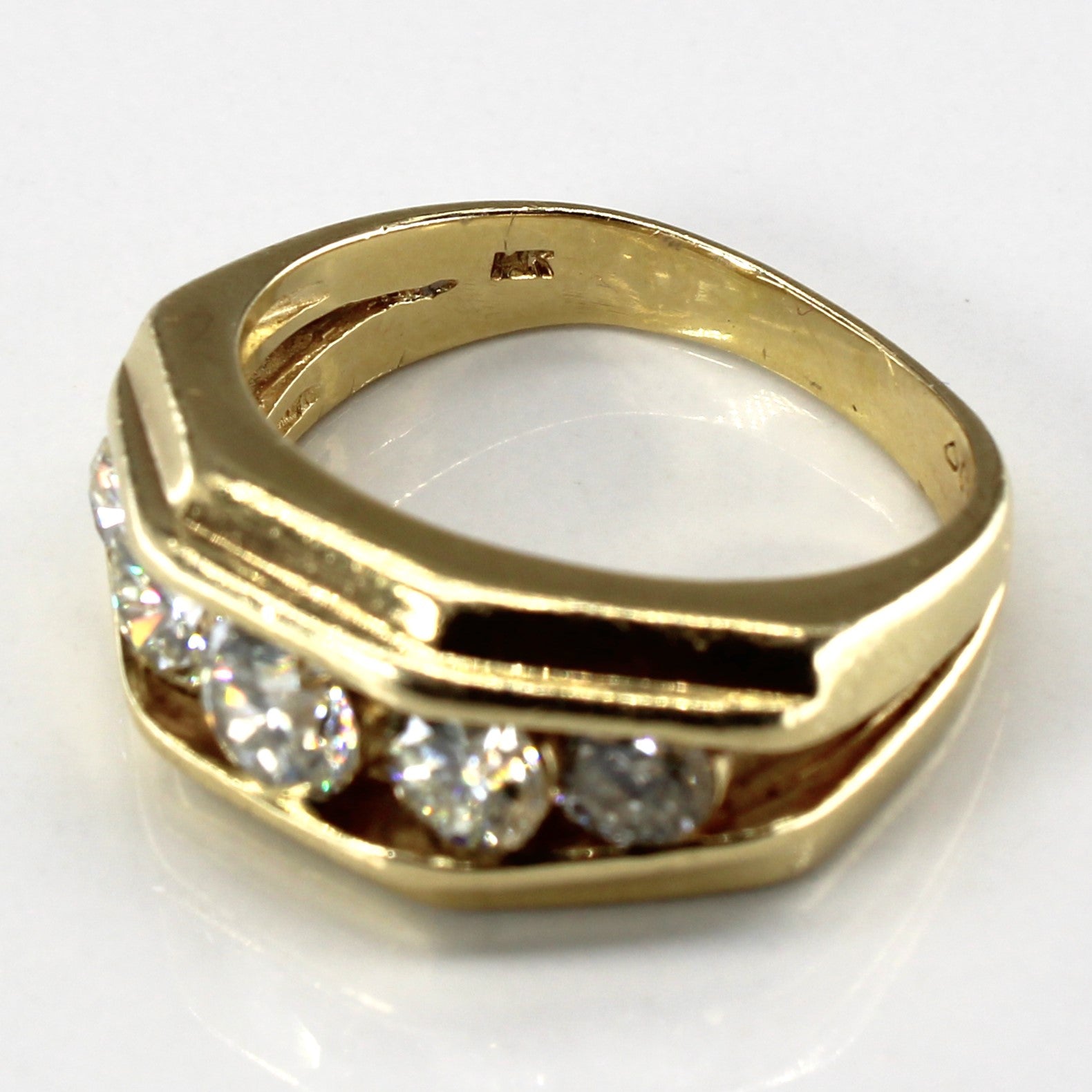 Channel Set Diamond Ring | 2.85ctw SI1/SI2 K/L | SZ 12 |