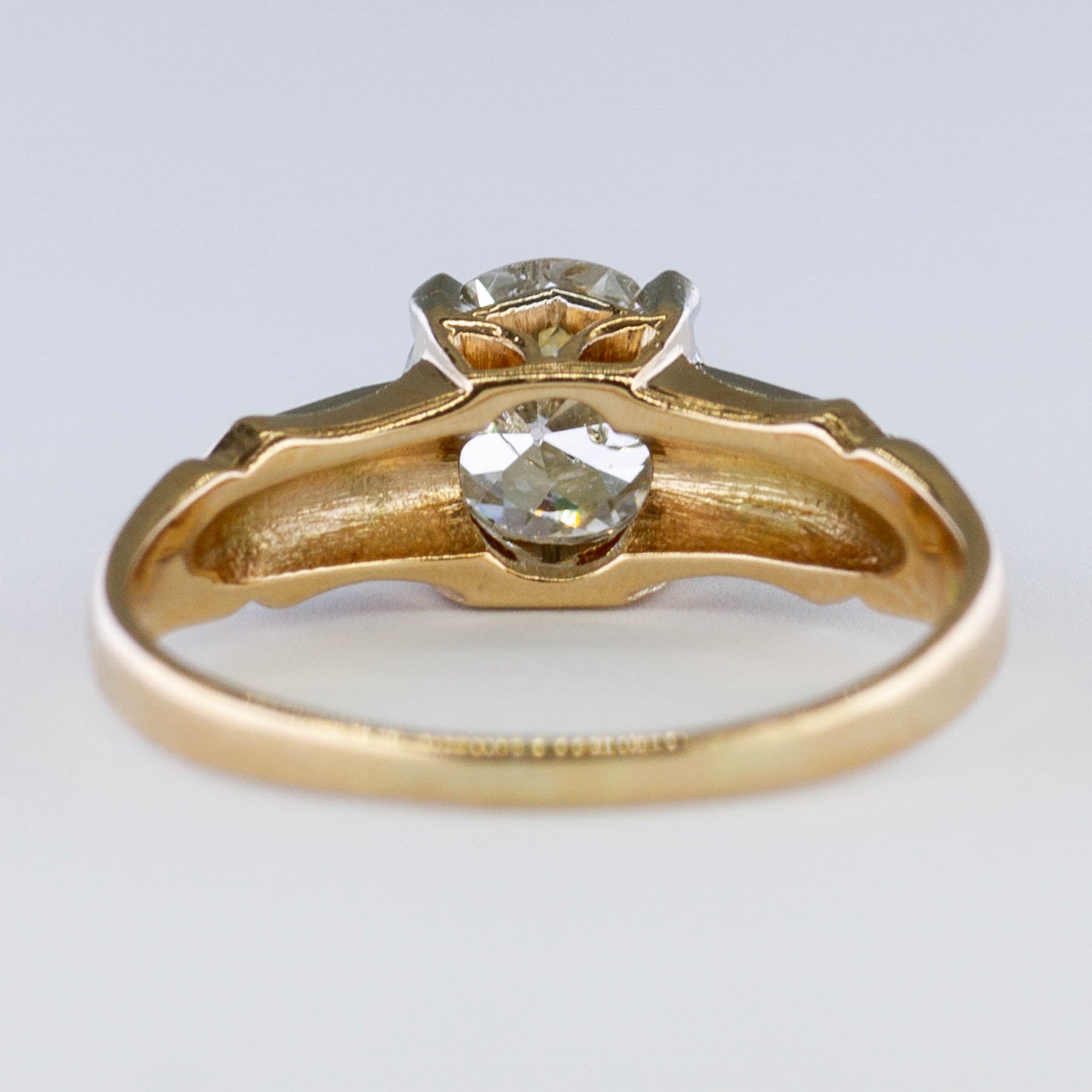 Early 1900s Old European Cut Diamond Engagement Ring | 0.81ct | SZ 4.75 |