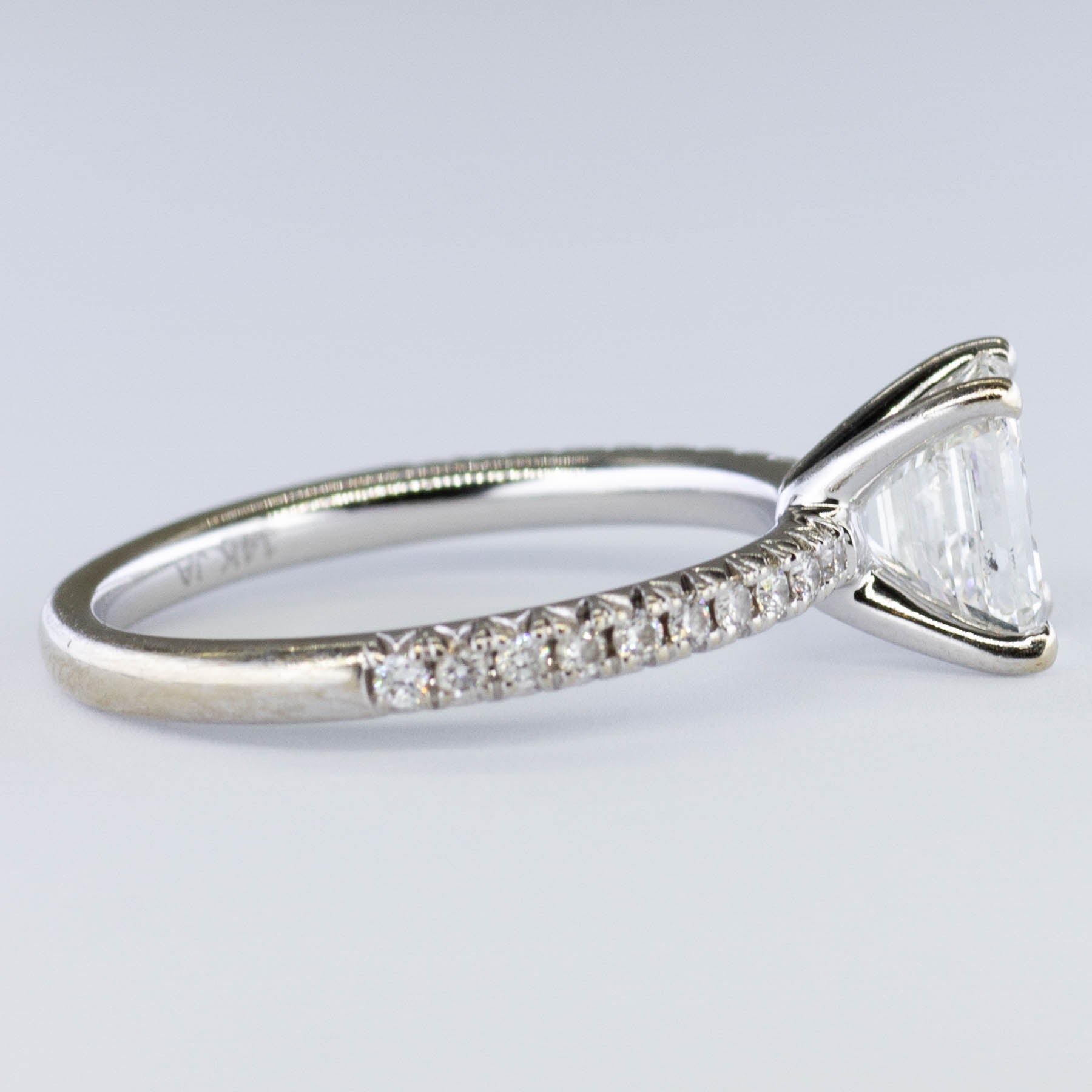 Emerald Cut GIA Certified Diamond Engagement Ring | 1.16ctw | SI1 G | SZ 5 |