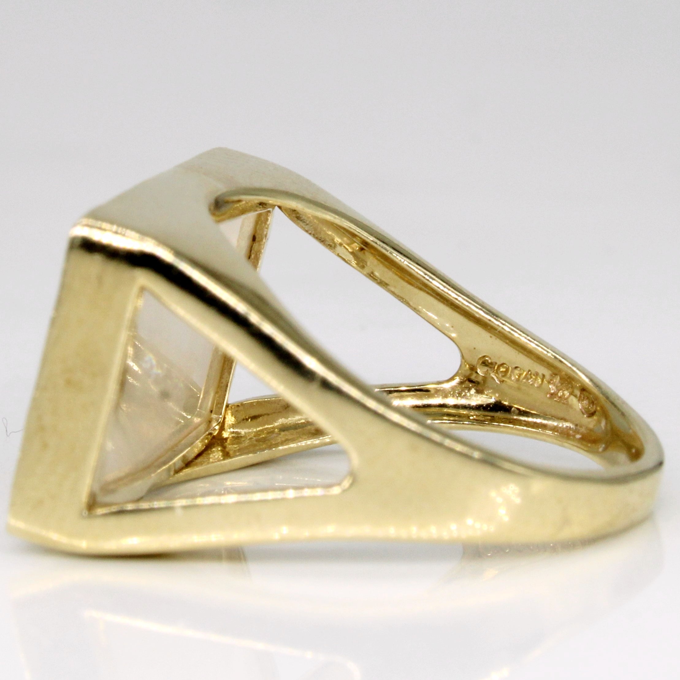 Clogau Tylwyth Teg Mother of Pearl & Diamond Ring | 0.02ctw | SZ 6.75 |