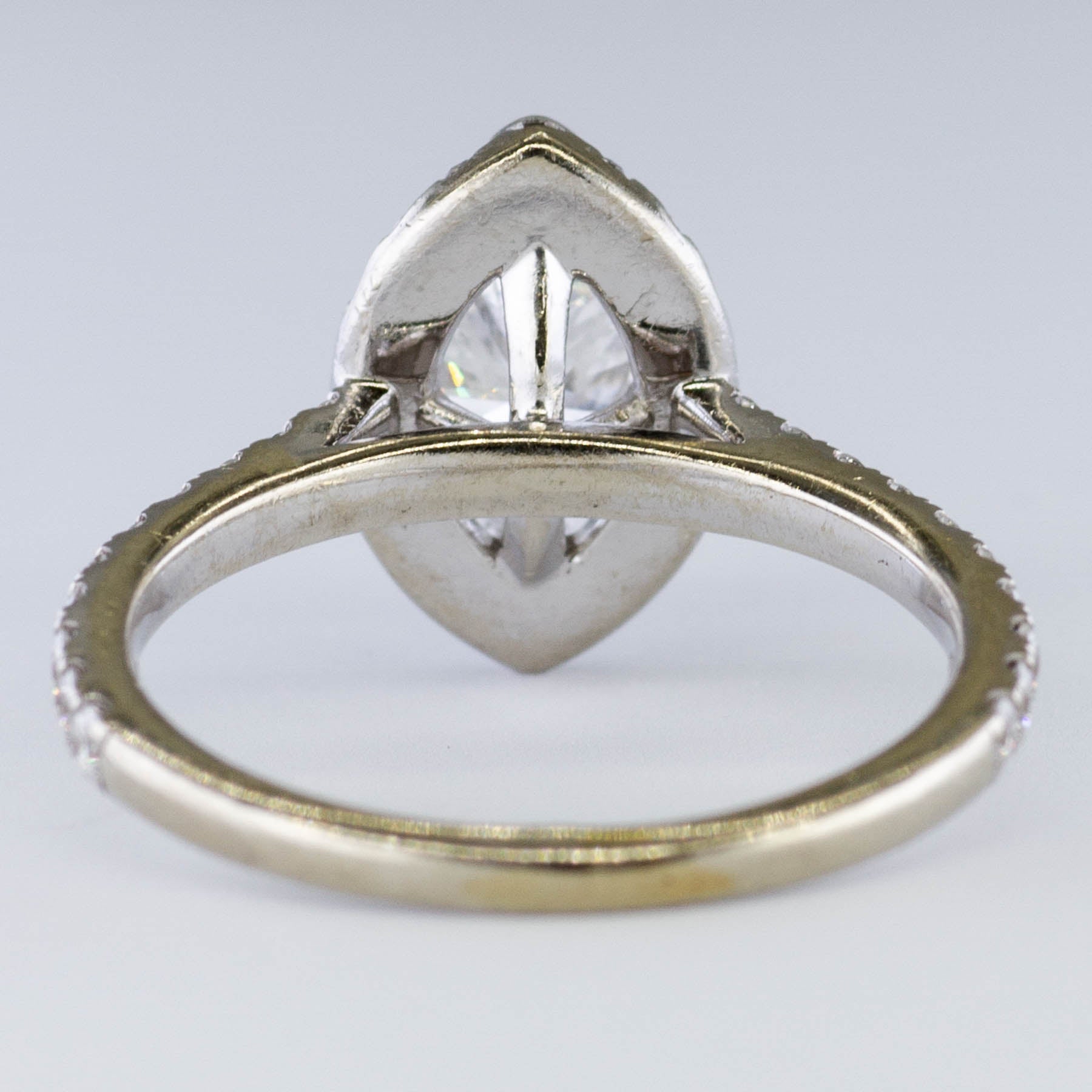 Bague de fiançailles en diamant taille marquise certifié GIA | 1,48 ct | VS1 E | Taille 8,75 |
