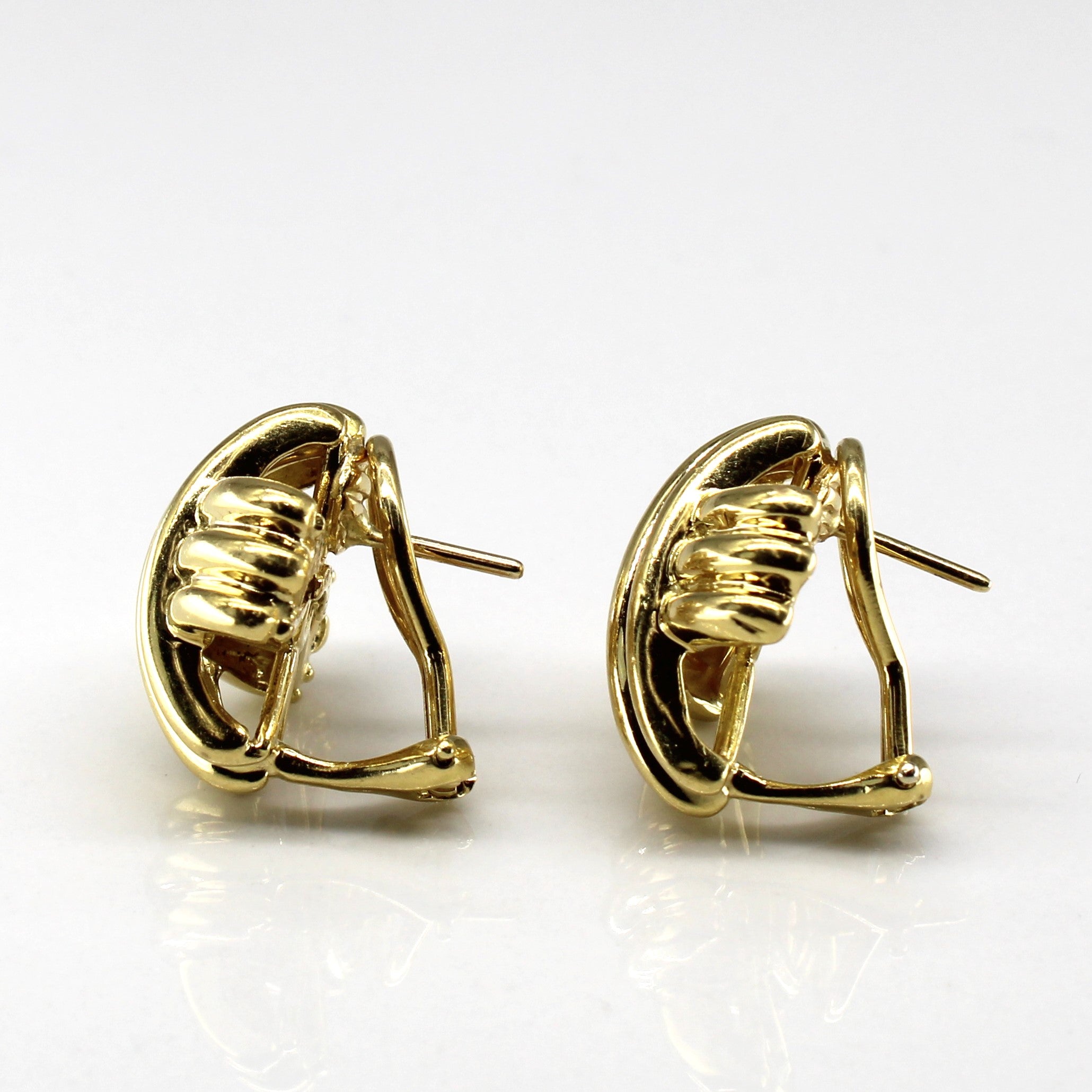 Crossover Gold Earrings