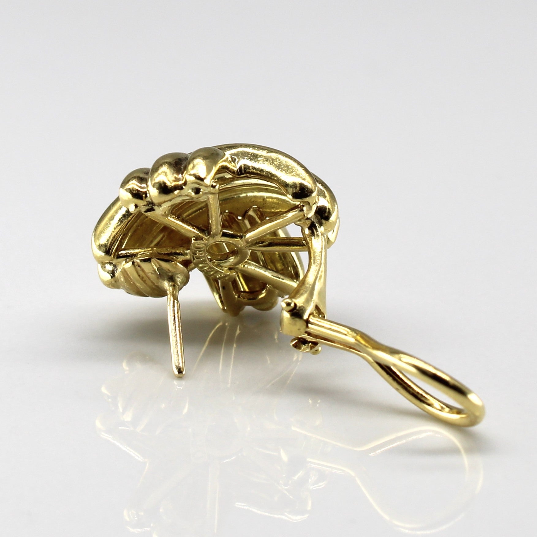 Crossover Gold Earrings