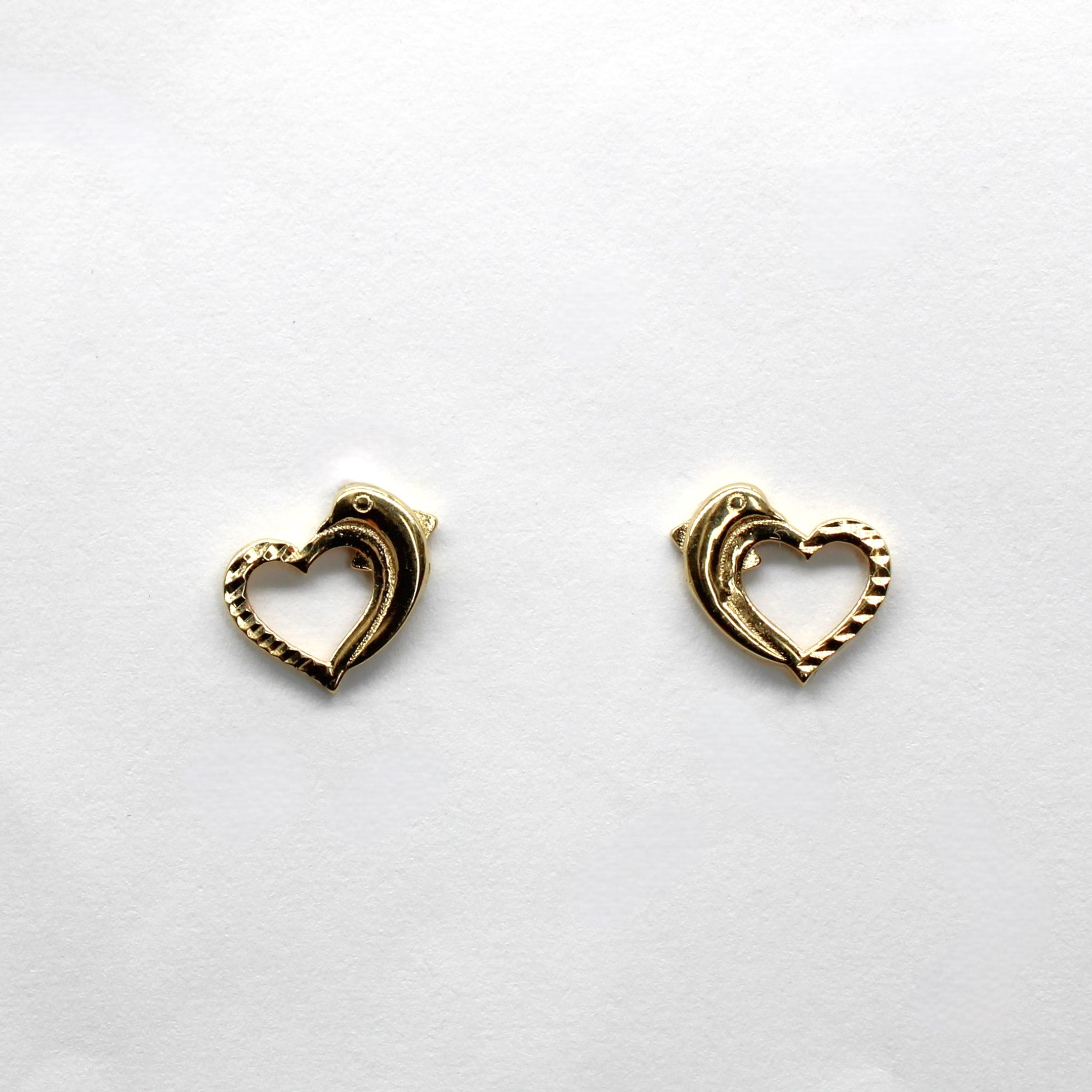 Heart Design Stud Earrings