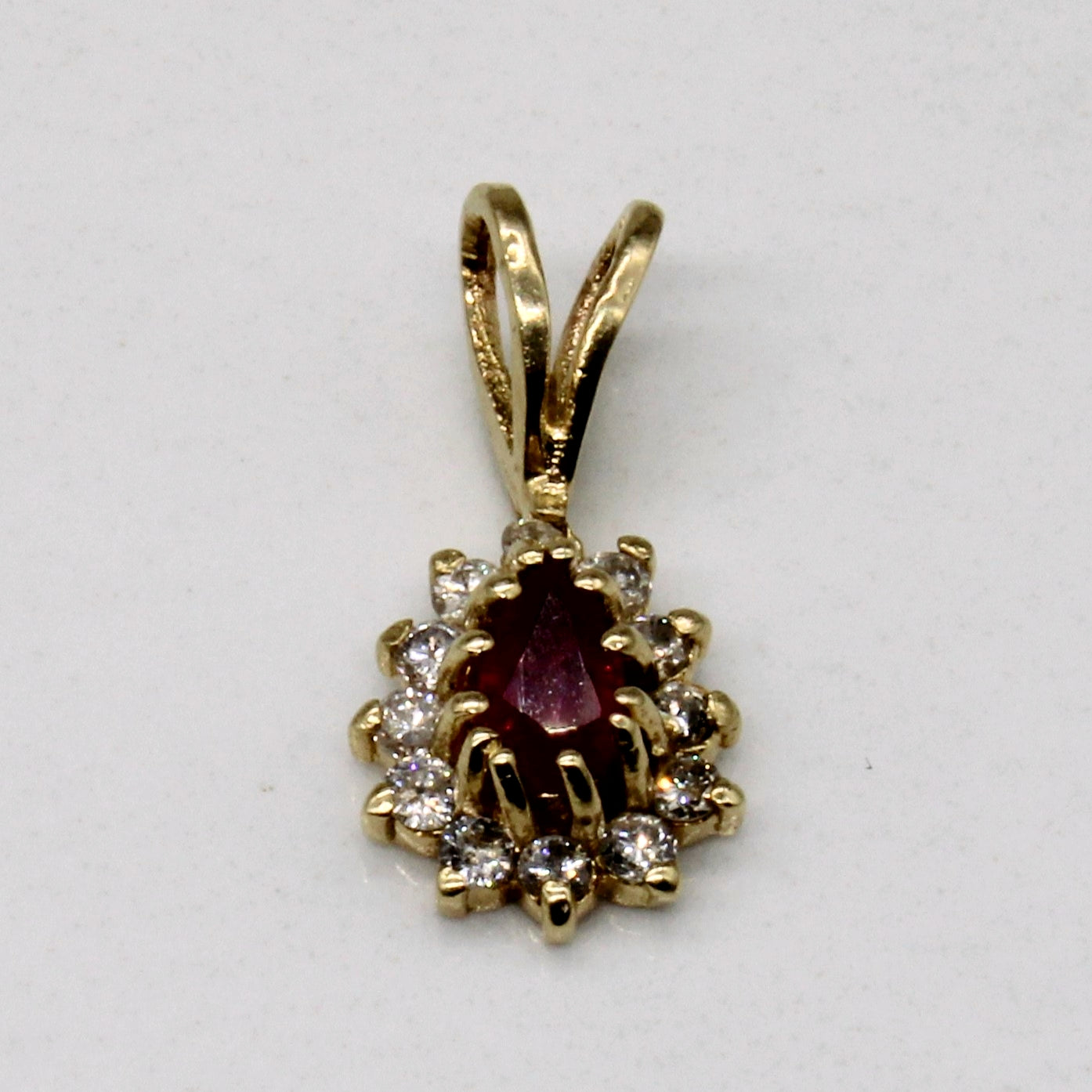 Ruby & Diamond Pendant | 0.20ct, 0.15ctw |