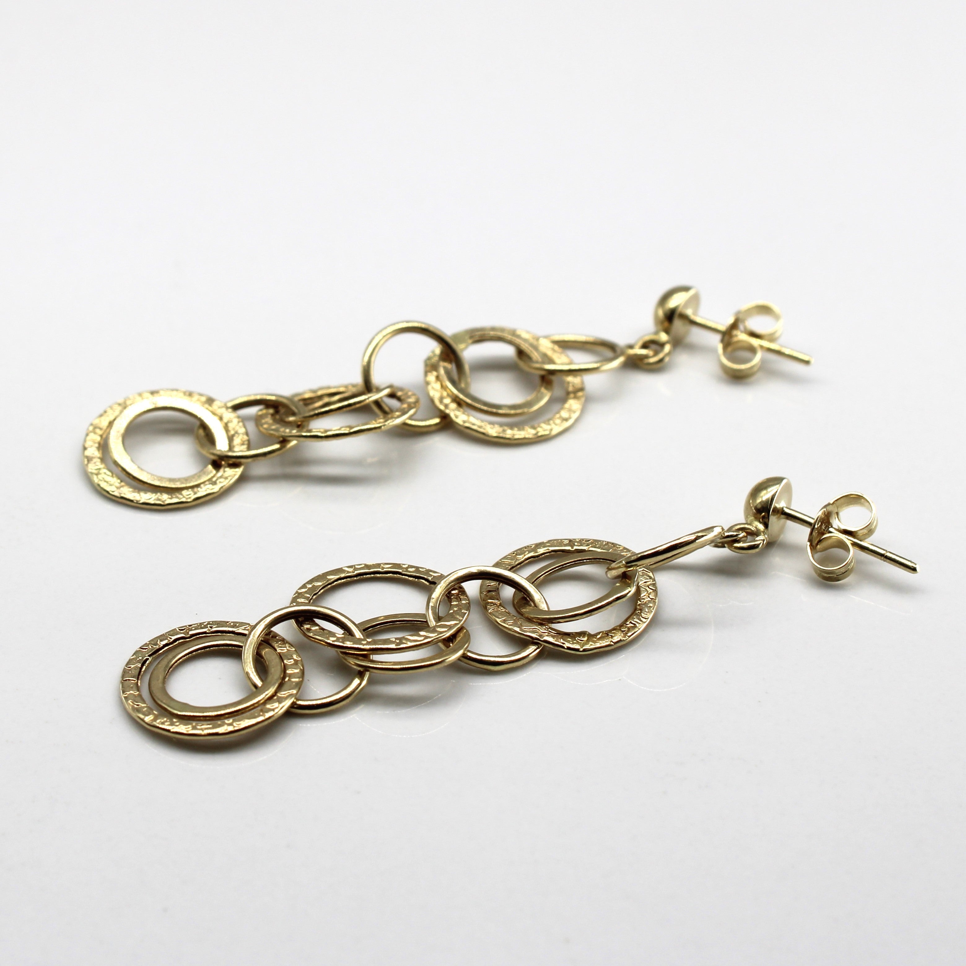 14k Yellow Gold Dangle Earrings