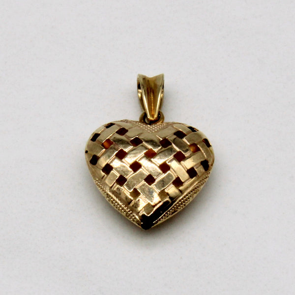 10k Yellow Gold Heart Pendant