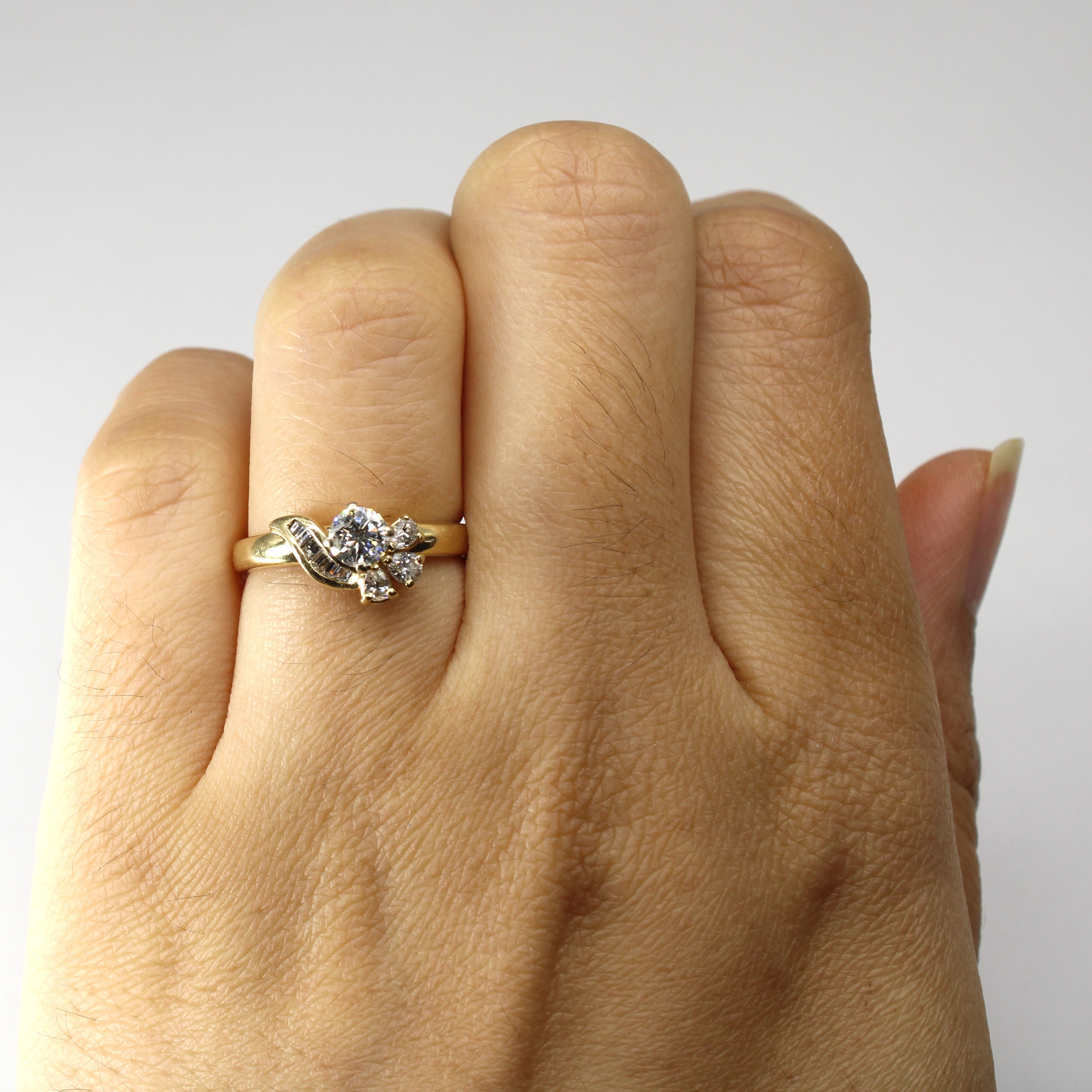 Cluster Set Diamond Ring | 0.55ctw | SZ 5.25 |