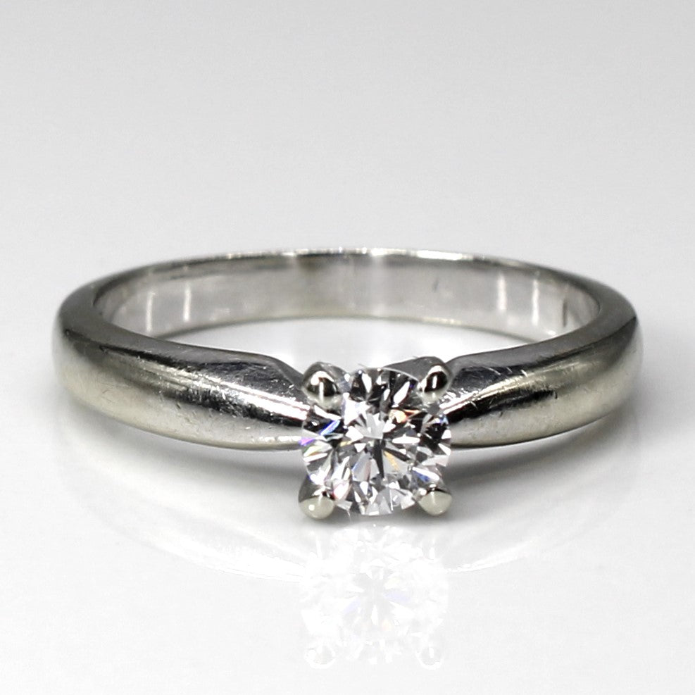 Canadian Solitaire Diamond White Gold Ring | 0.40ct SI1 E| SZ 5.5 |