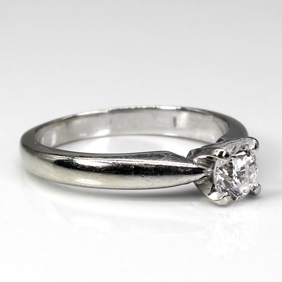 Canadian Solitaire Diamond White Gold Ring | 0.40ct SI1 E| SZ 5.5 |