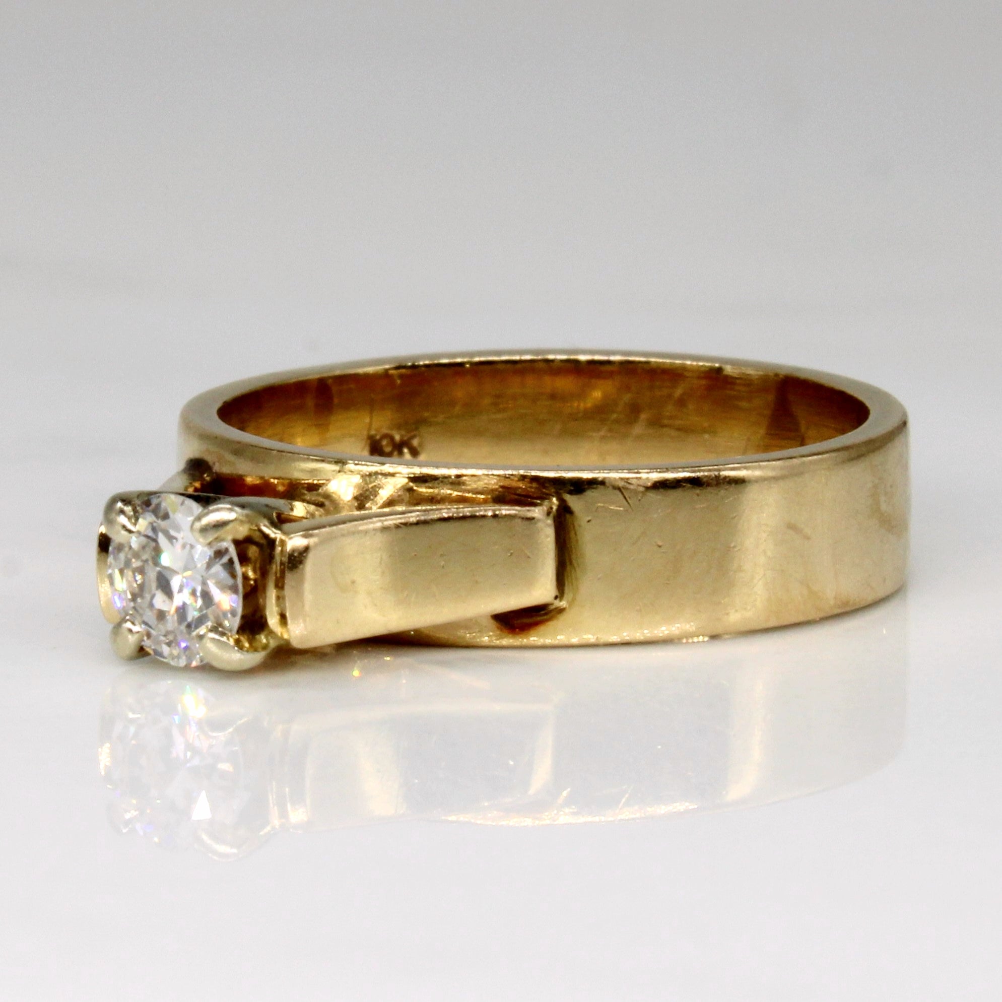 Cathedral Set Diamond Engagement Ring | 0.28ct | SZ 6.25 |