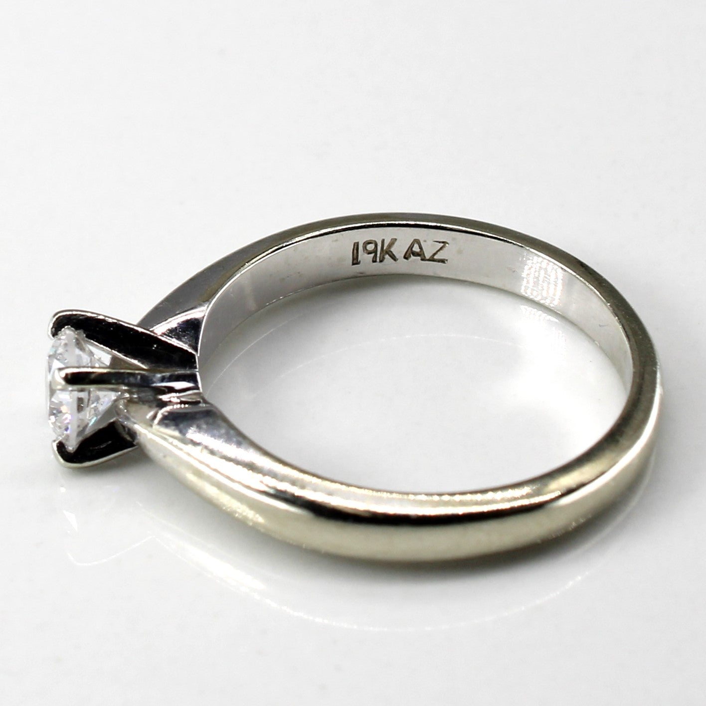 Canadian Solitaire Diamond White Gold Ring | 0.40ct SI1 E| SZ 5.5 |