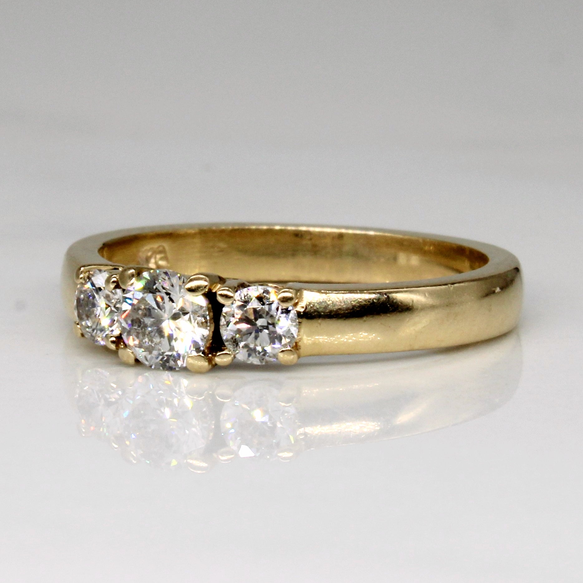 Three Stone Diamond Ring | 0.46ctw | SZ 5.25 |