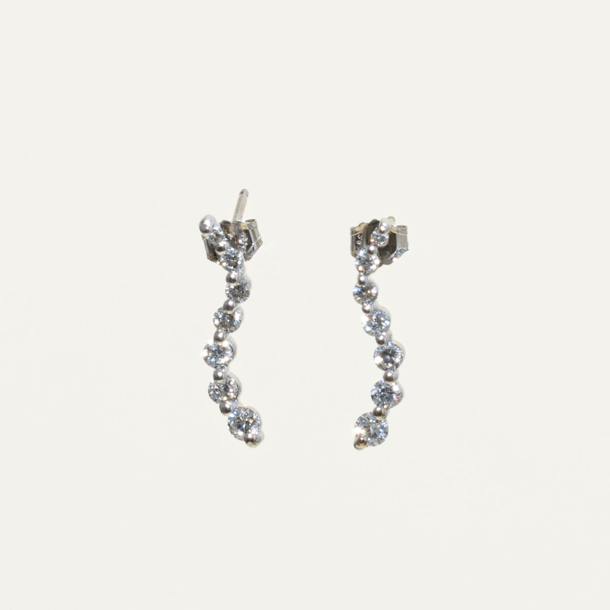 14k Diamond Journey Drop Earrings | 0.43ctw
