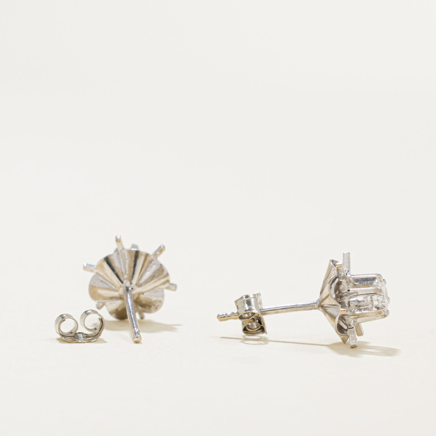 14k Diamond Floral Stud Earrings | 0.30ctw
