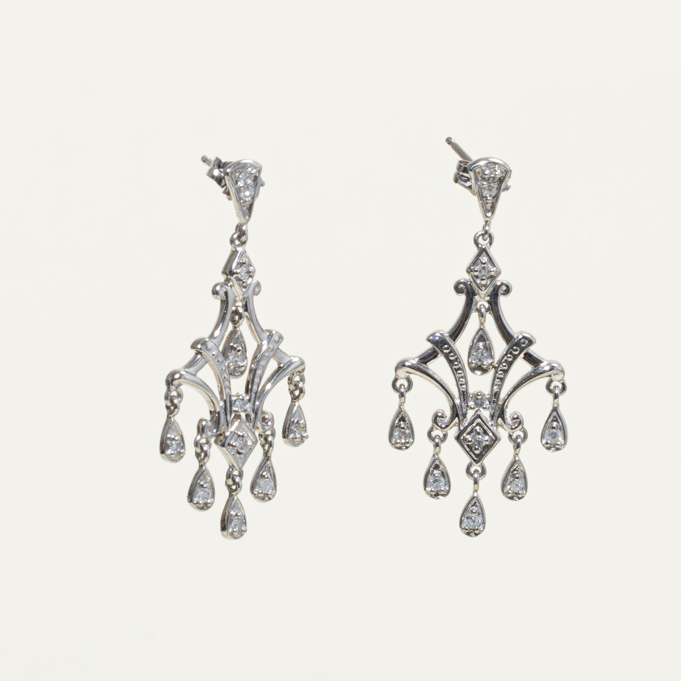 10k Diamond Chandelier Earrings | 0.25ctw