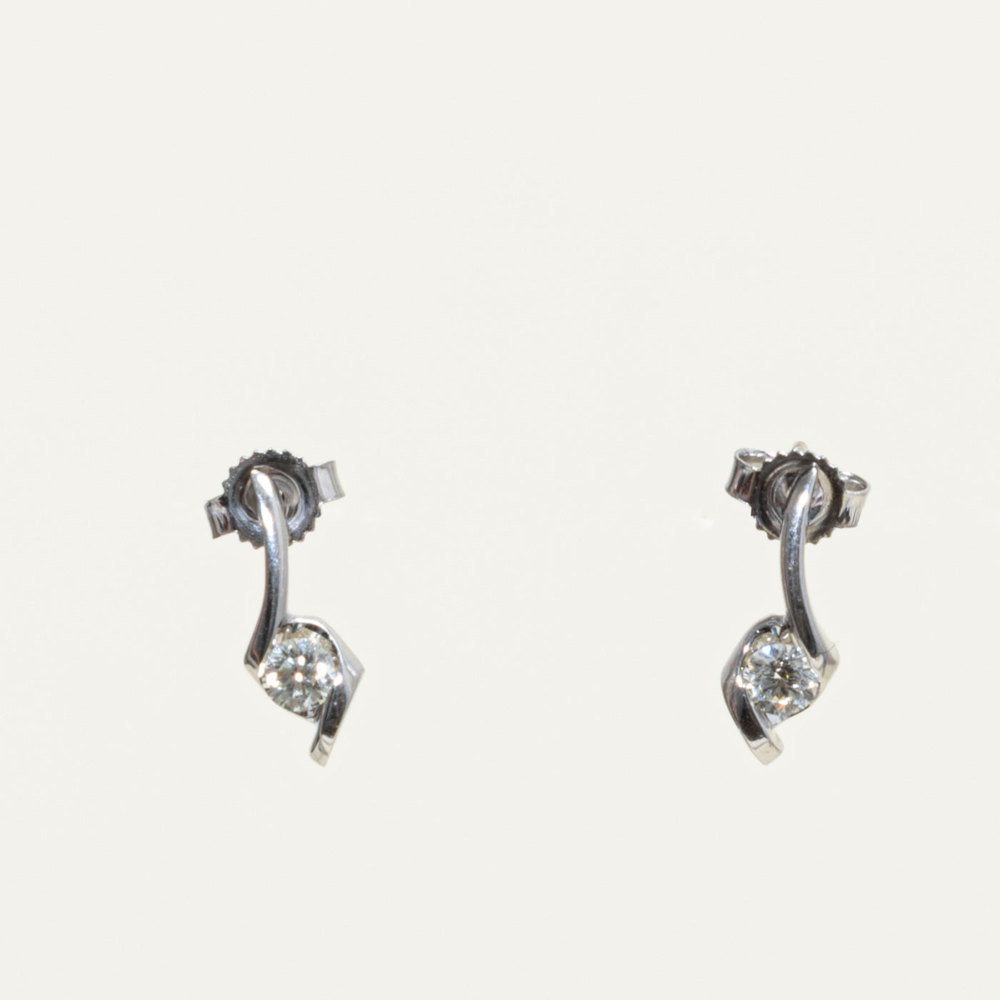 14k Diamond Drop Stud Earrings | 0.25ctw