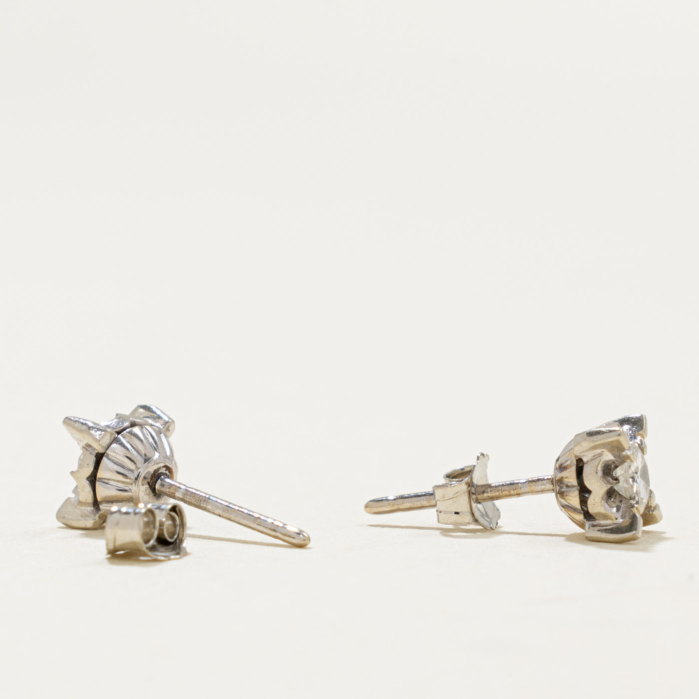 14k Illusion Set Diamond Stud Earrings | 0.26ctw