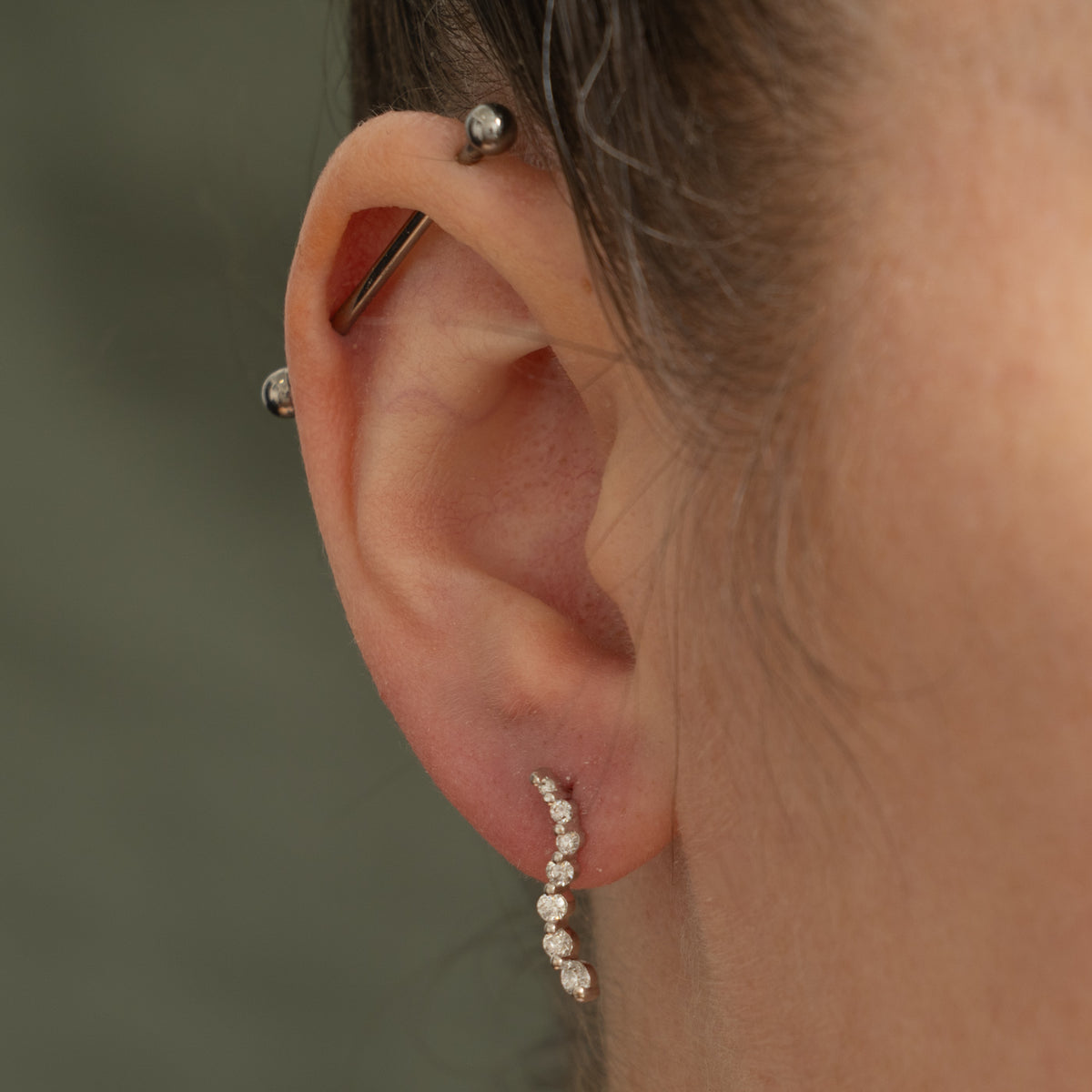 14k Diamond Journey Drop Earrings | 0.43ctw