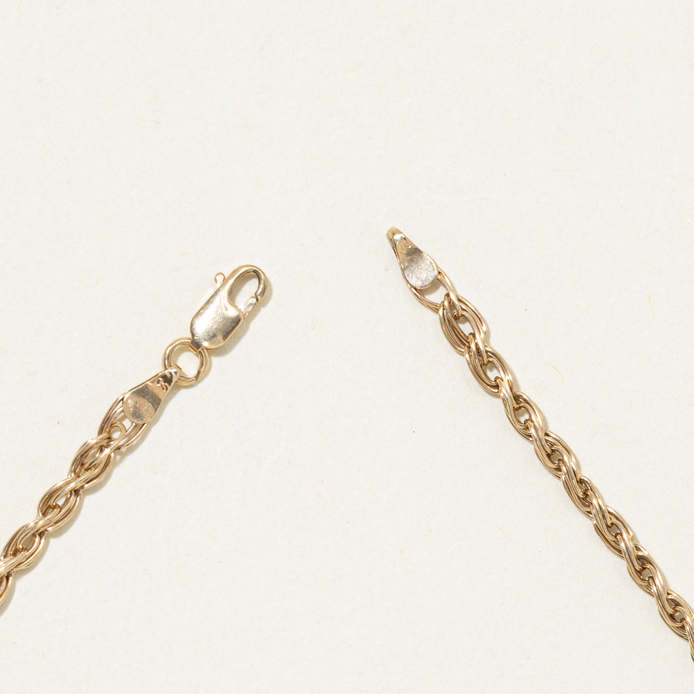10k Yellow Gold Double Link Bracelet | 7.75"