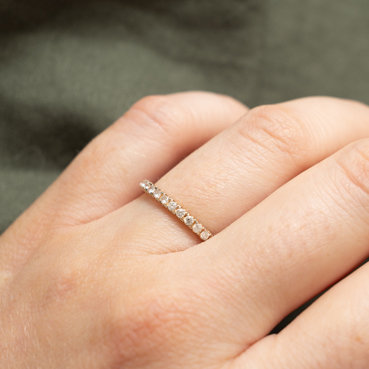 14k Eternity Diamond Band | 0.40ctw | 2.01mm | SZ 6.5