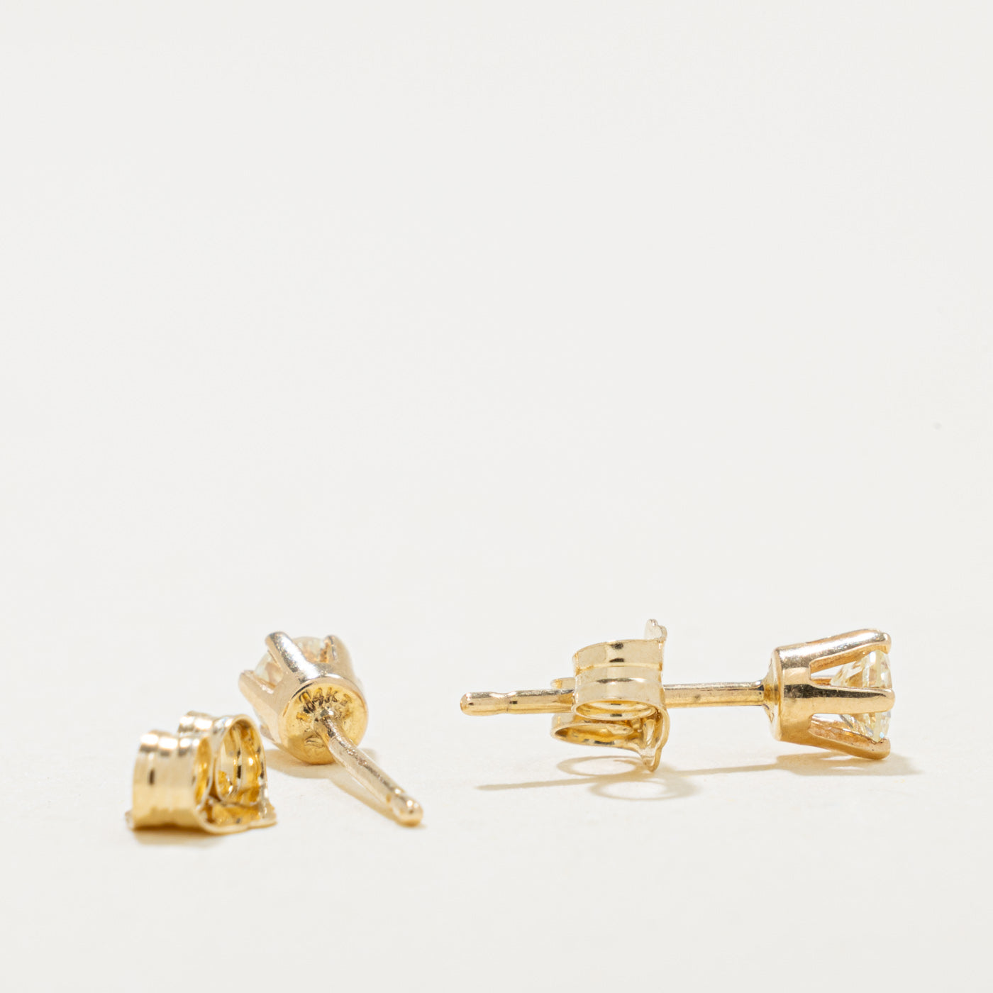 14k Diamond Petite Stud Earrings | 0.25ctw