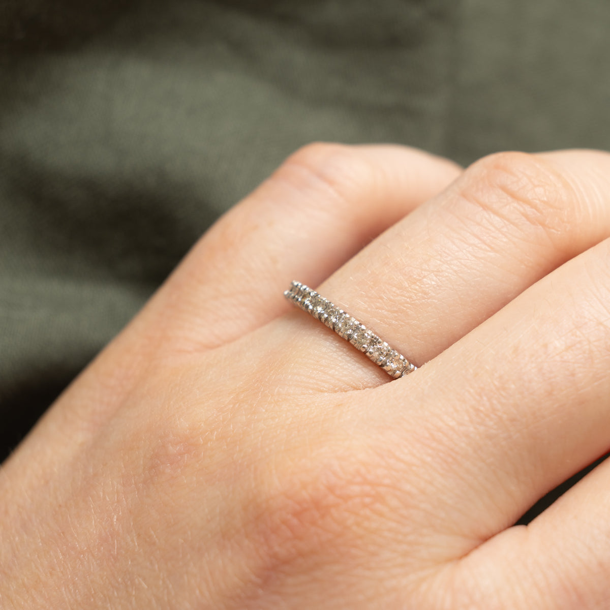 14k Eternity Diamond Band | 0.43ctw | 2.50mm | SZ 7