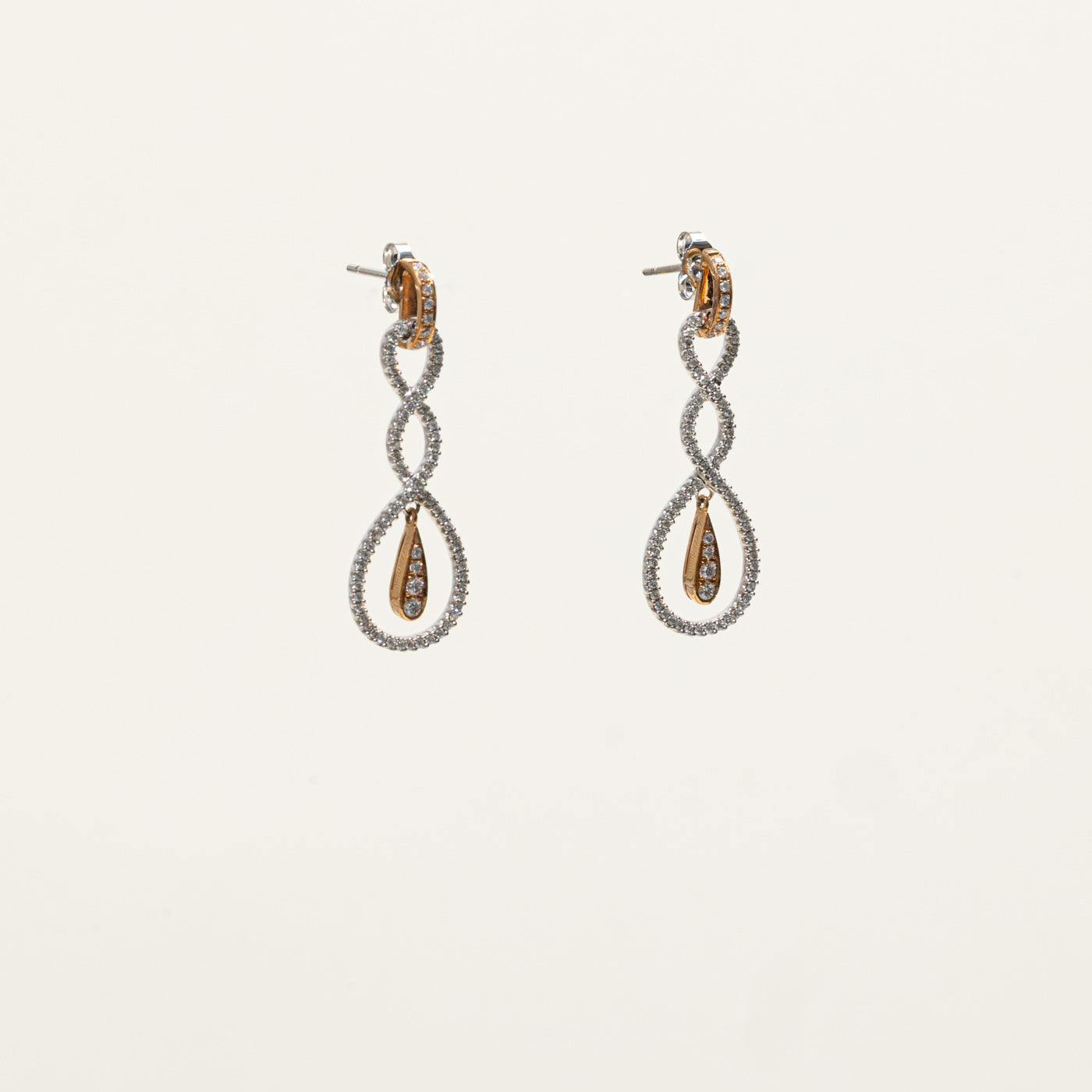 ‘Simon G’ 18k Diamond Infinity Drop Earrings | 0.45ctw