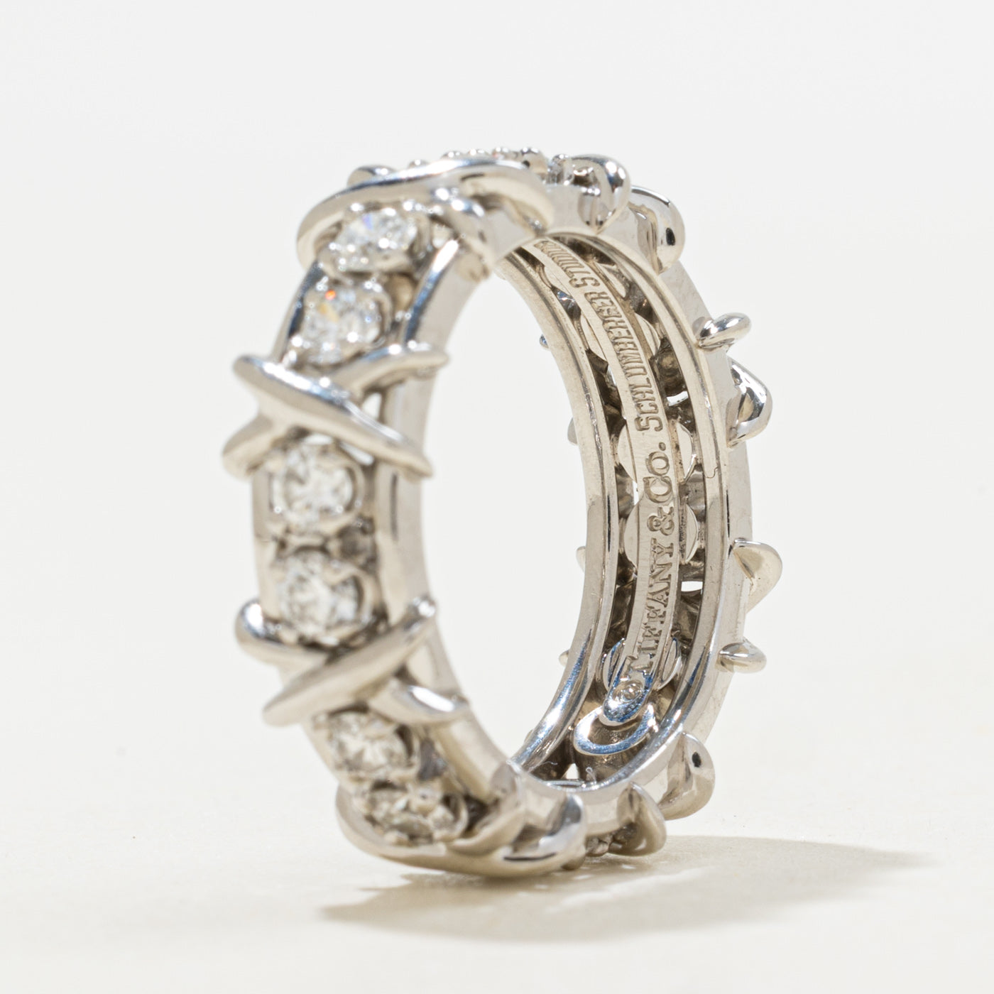 Bague en platine à seize pierres « Tiffany & Co » Jean Schlumberger | 1,14 ct | Taille 6,5