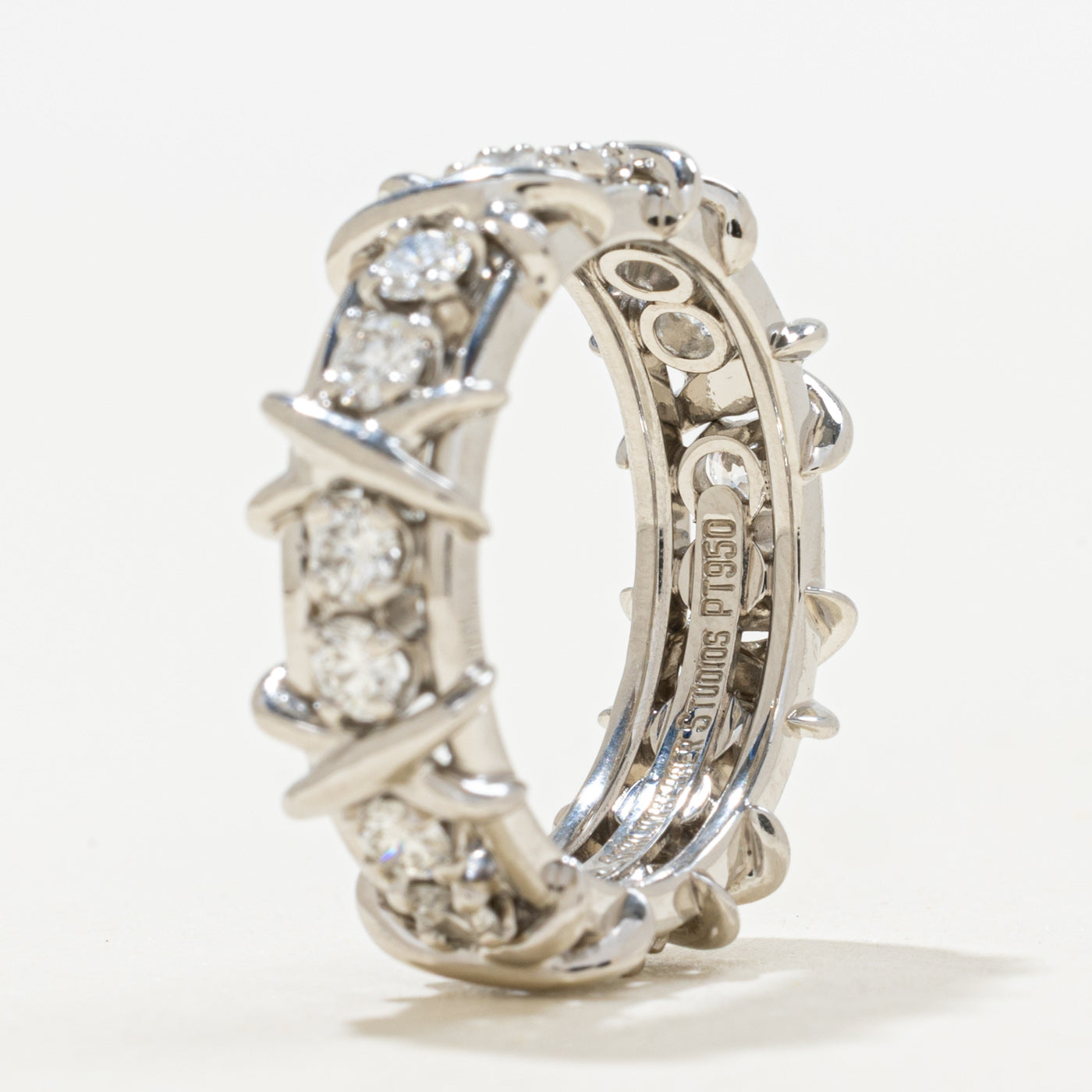 Bague en platine à seize pierres « Tiffany & Co » Jean Schlumberger | 1,14 ct | Taille 6,5