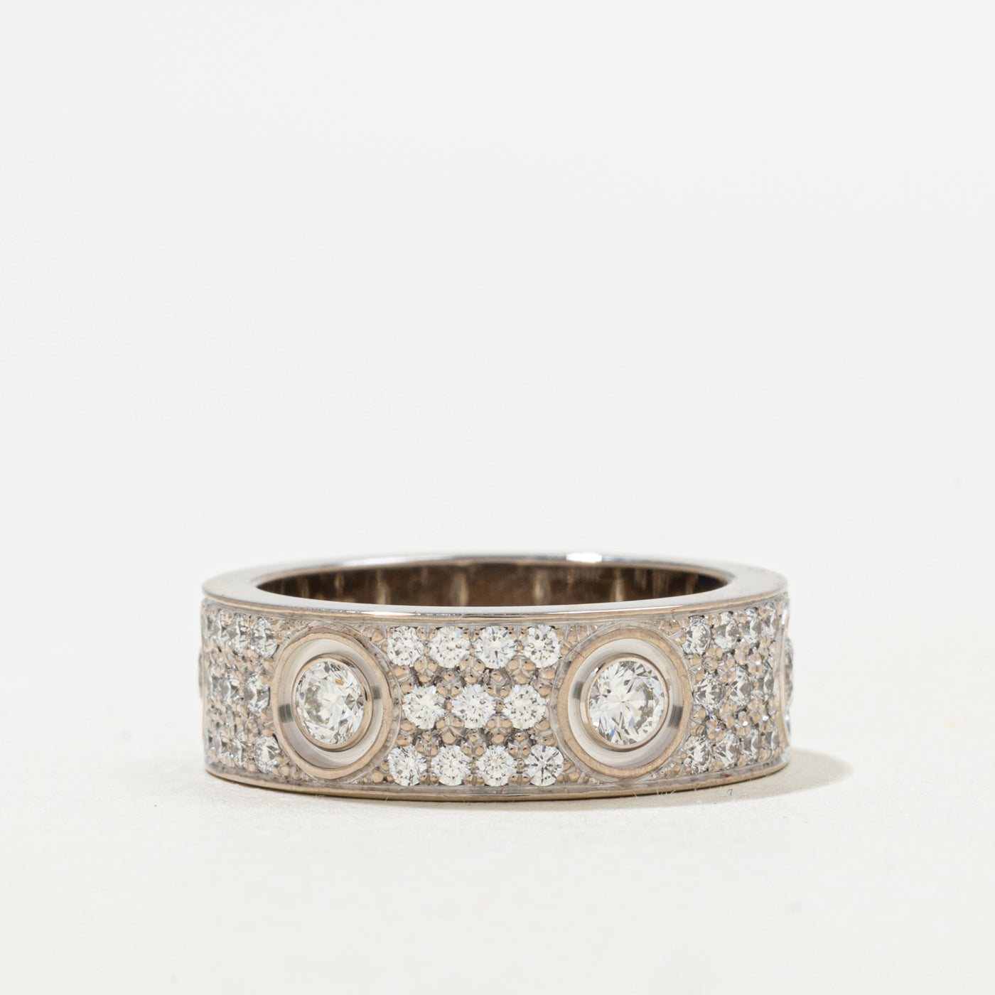 'Cartier' 6 Diamonds Love Ring Classic Model | 1.26ctw | Cartier size 51