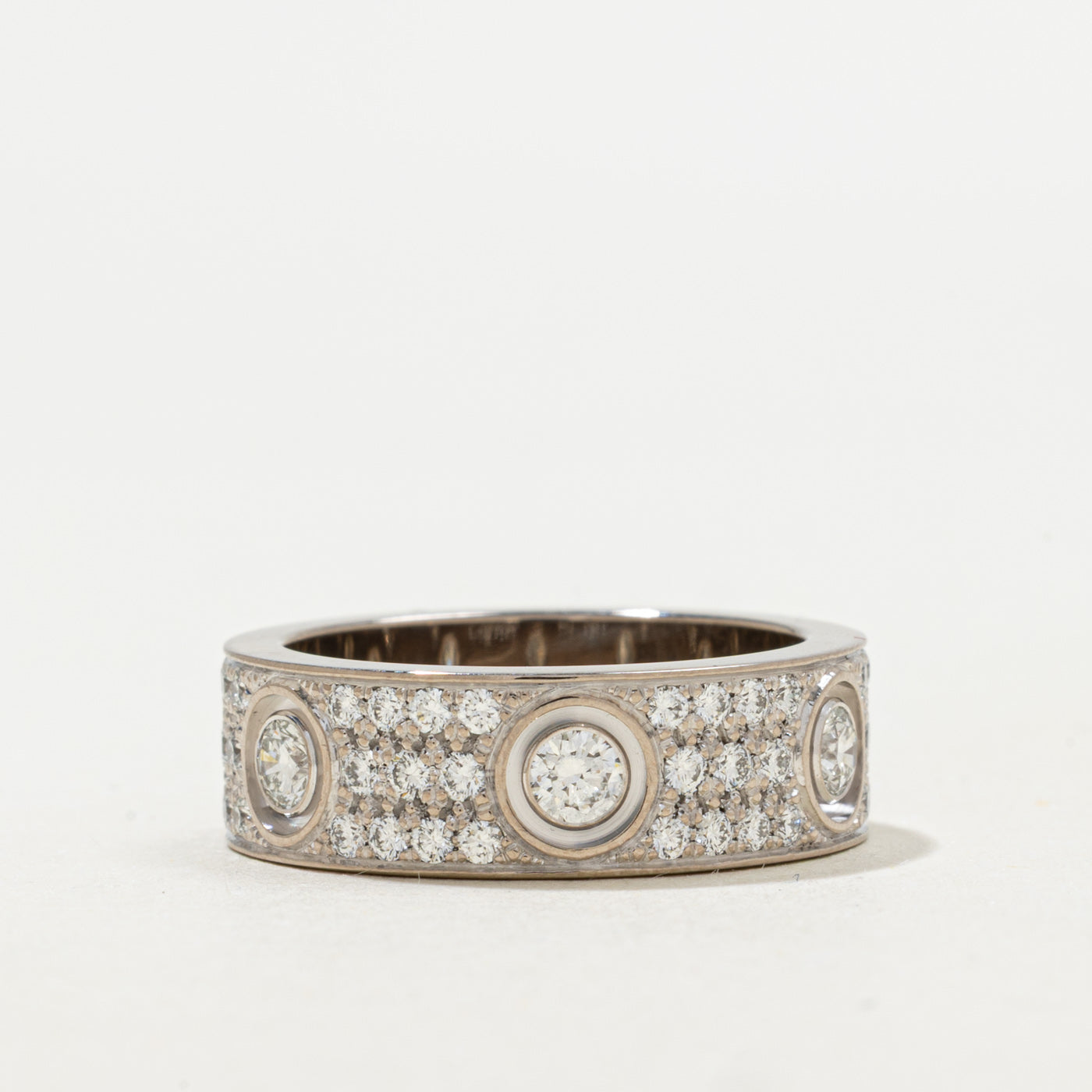 'Cartier' 6 Diamonds Love Ring Classic Model | 1.26ctw | Cartier size 51