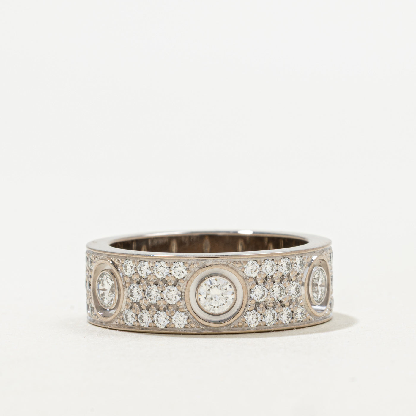 'Cartier' 6 Diamonds Love Ring Classic Model | 1.26ctw | Cartier size 51