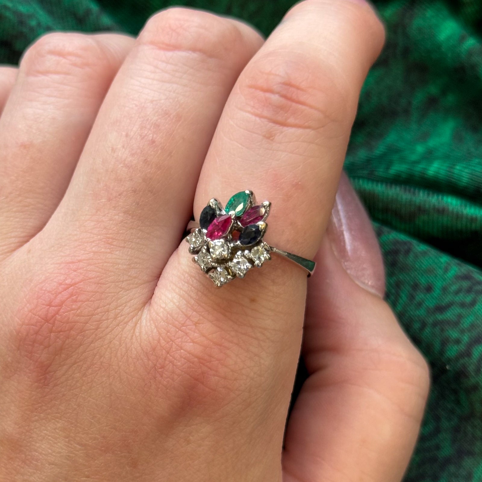 Multi-Gem Ring | 0.85ctw, 0.24ctw | SZ 8.25 |