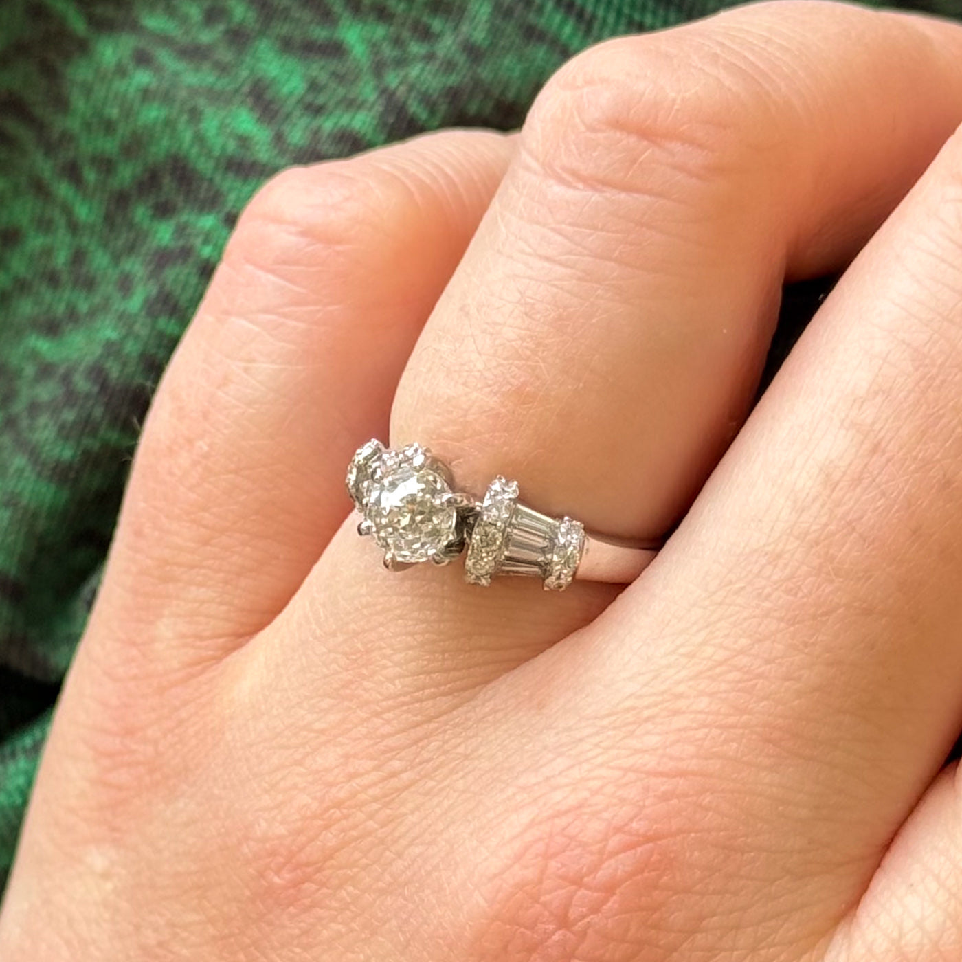 Diamond Engagement Ring | 0.59ct, 0.34ctw, 0.28ctw | SZ 4.75 |