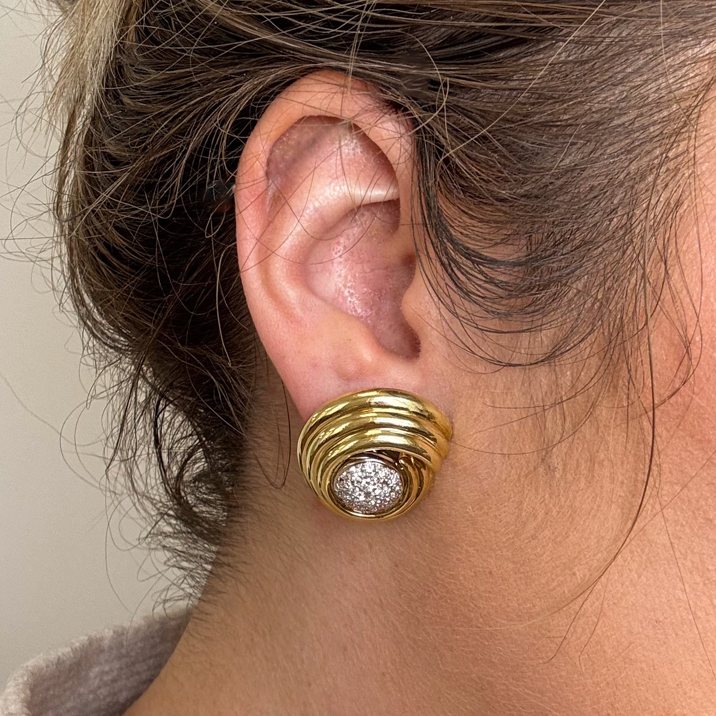 Diamond Swirl Clip On Earrings | 1.33ctw |
