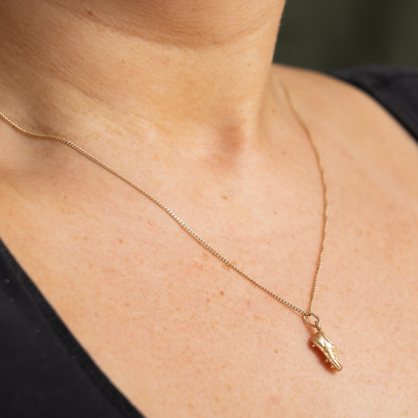 9k Yellow Gold Soccer Cleat Charm