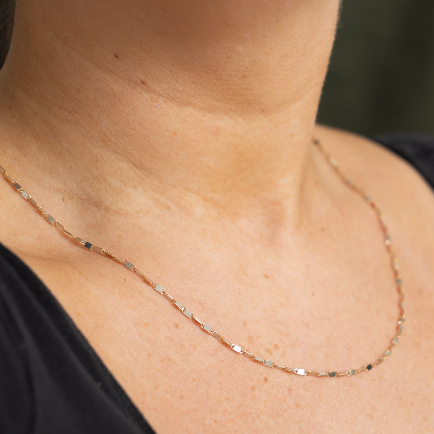 14k Yellow Gold Modified Anchor Chain | 1.85mm | 18"