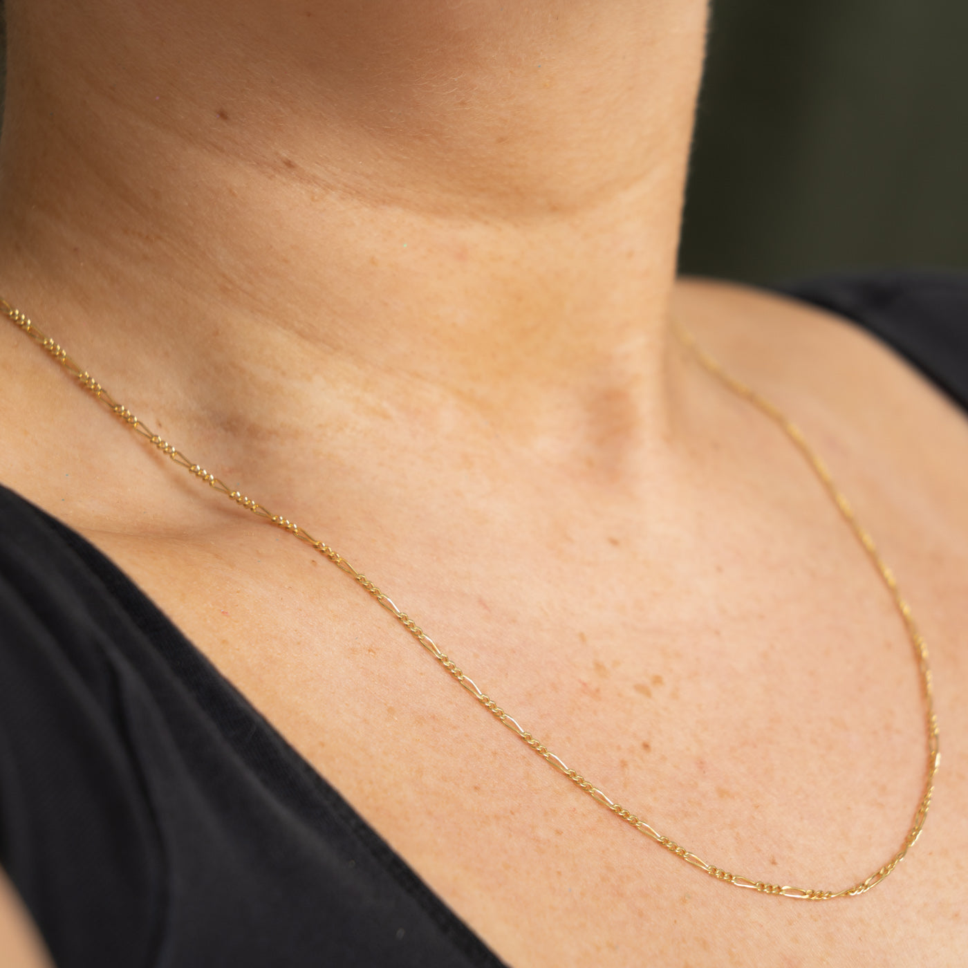 'Unoaerre' Yellow Gold Figaro Chain | 1.70mm | 20.5"